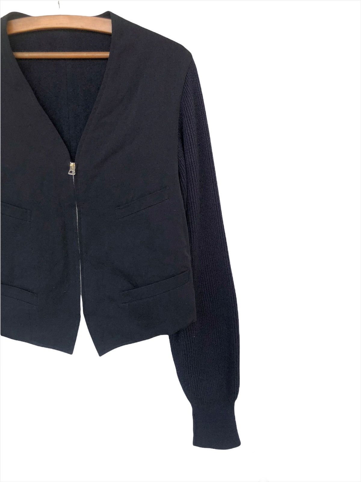 Yohji Yamamoto GRAIL🔥YYPH Hybrid Knitting Sleeve Runway Jacket Size US M / EU 48-50 / 2 - 4 Thumbnail
