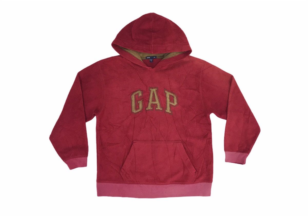 Gap Vintage GAP Fleece Embroidery Spell Out Pull Over Style Size US XXS / EU 40 - 1 Thumbnail