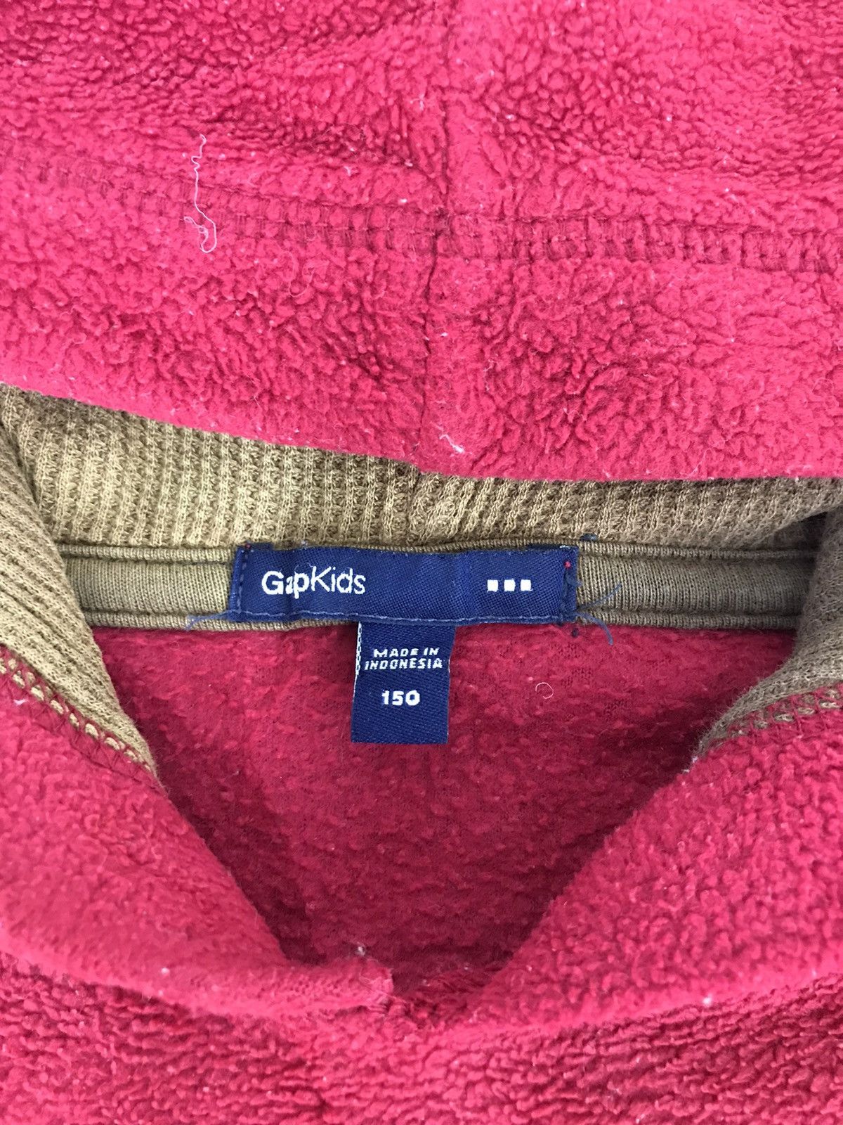 Gap Vintage GAP Fleece Embroidery Spell Out Pull Over Style Size US XXS / EU 40 - 4 Thumbnail