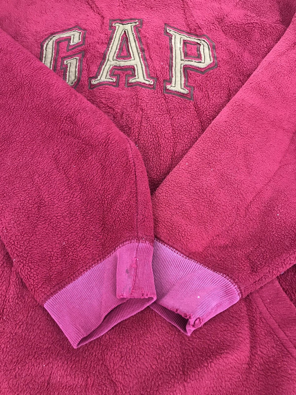 Gap Vintage GAP Fleece Embroidery Spell Out Pull Over Style Size US XXS / EU 40 - 8 Thumbnail