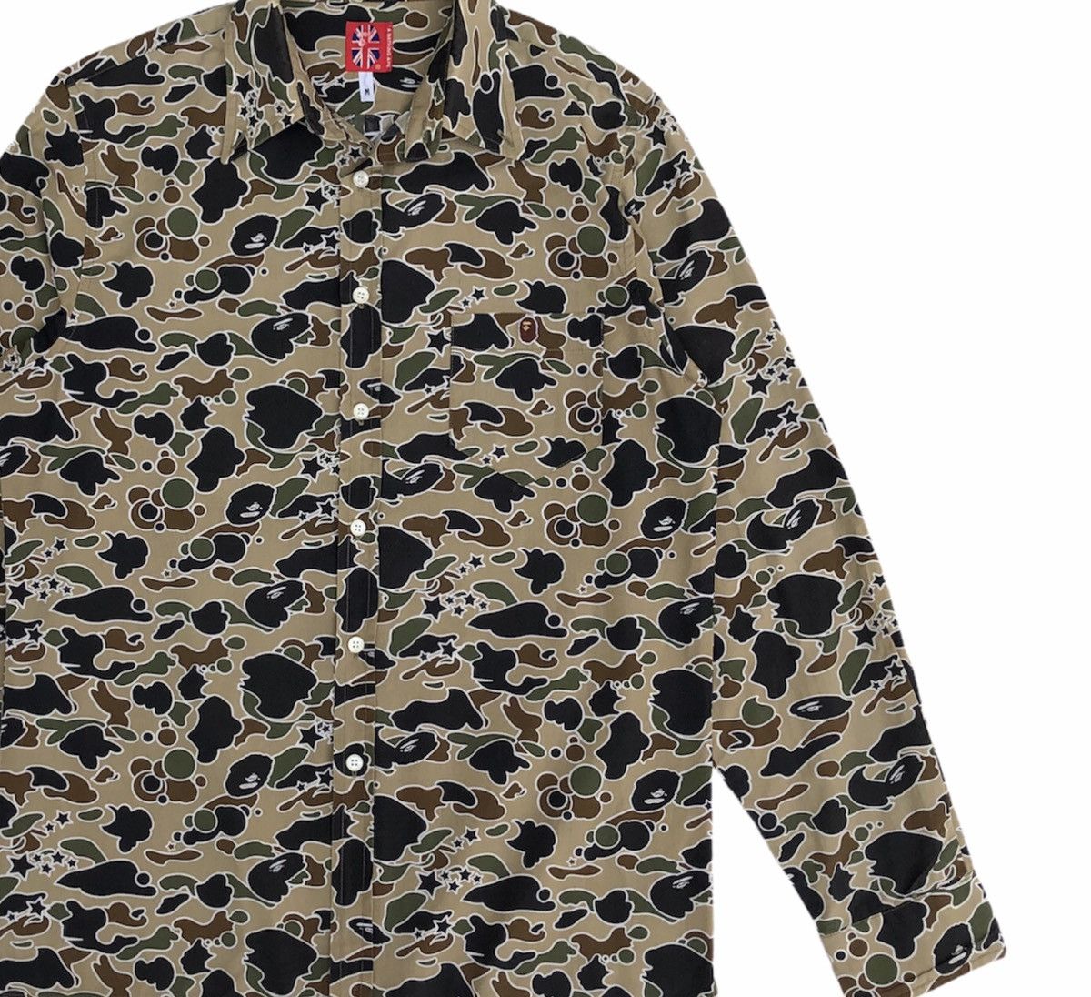 Bape Star Camo BD Shirt Size US M / EU 48-50 / 2 - 6 Thumbnail