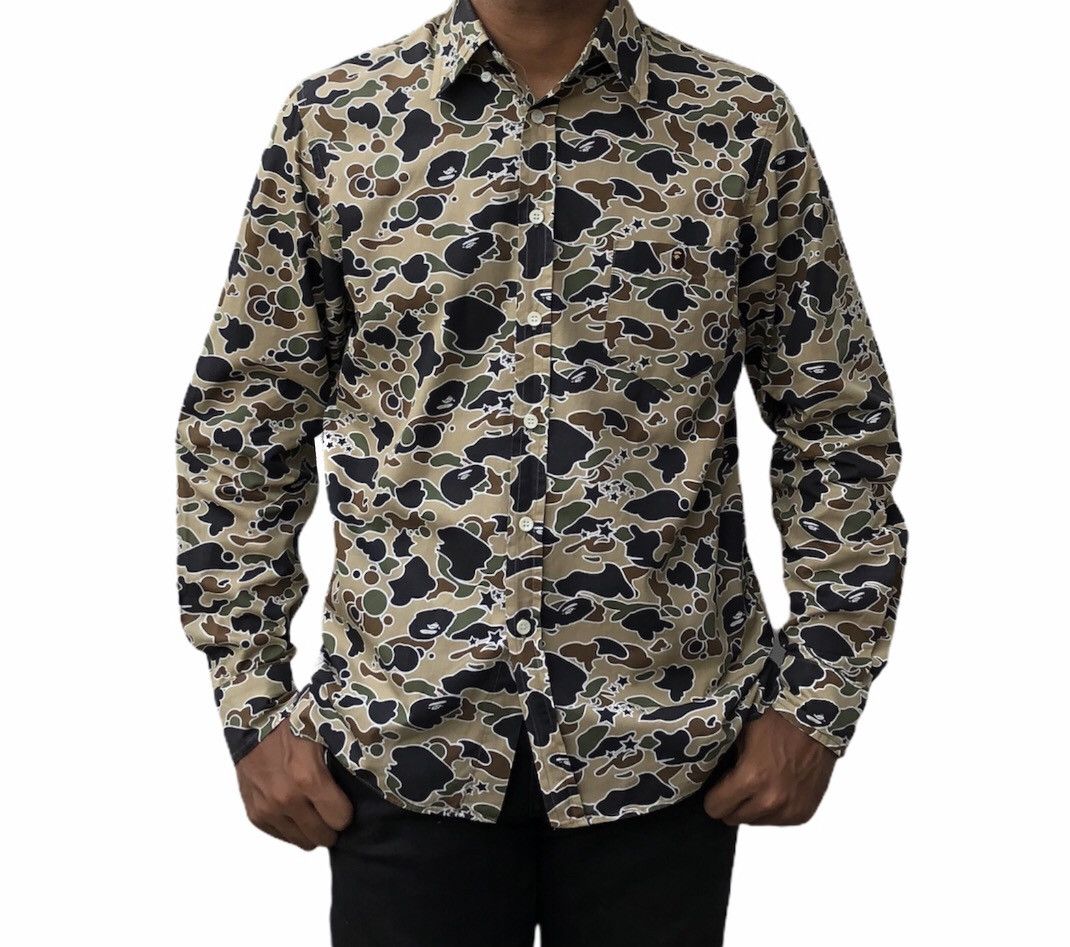Bape Star Camo BD Shirt Size US M / EU 48-50 / 2 - 11 Thumbnail