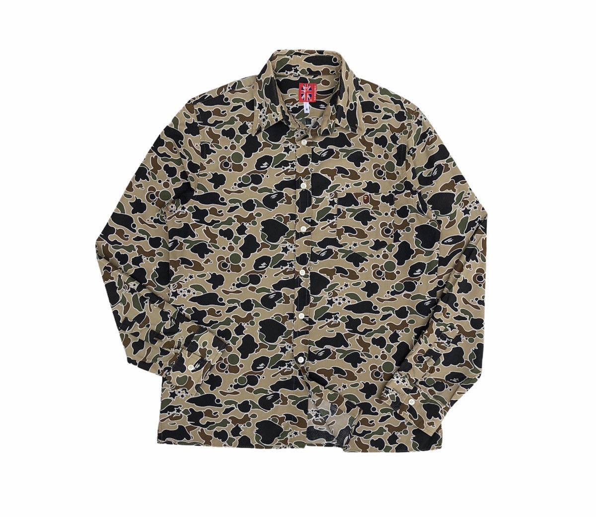 Bape Star Camo BD Shirt Size US M / EU 48-50 / 2 - 2 Thumbnail