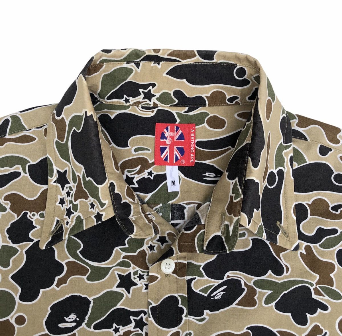Bape Star Camo BD Shirt Size US M / EU 48-50 / 2 - 3 Thumbnail
