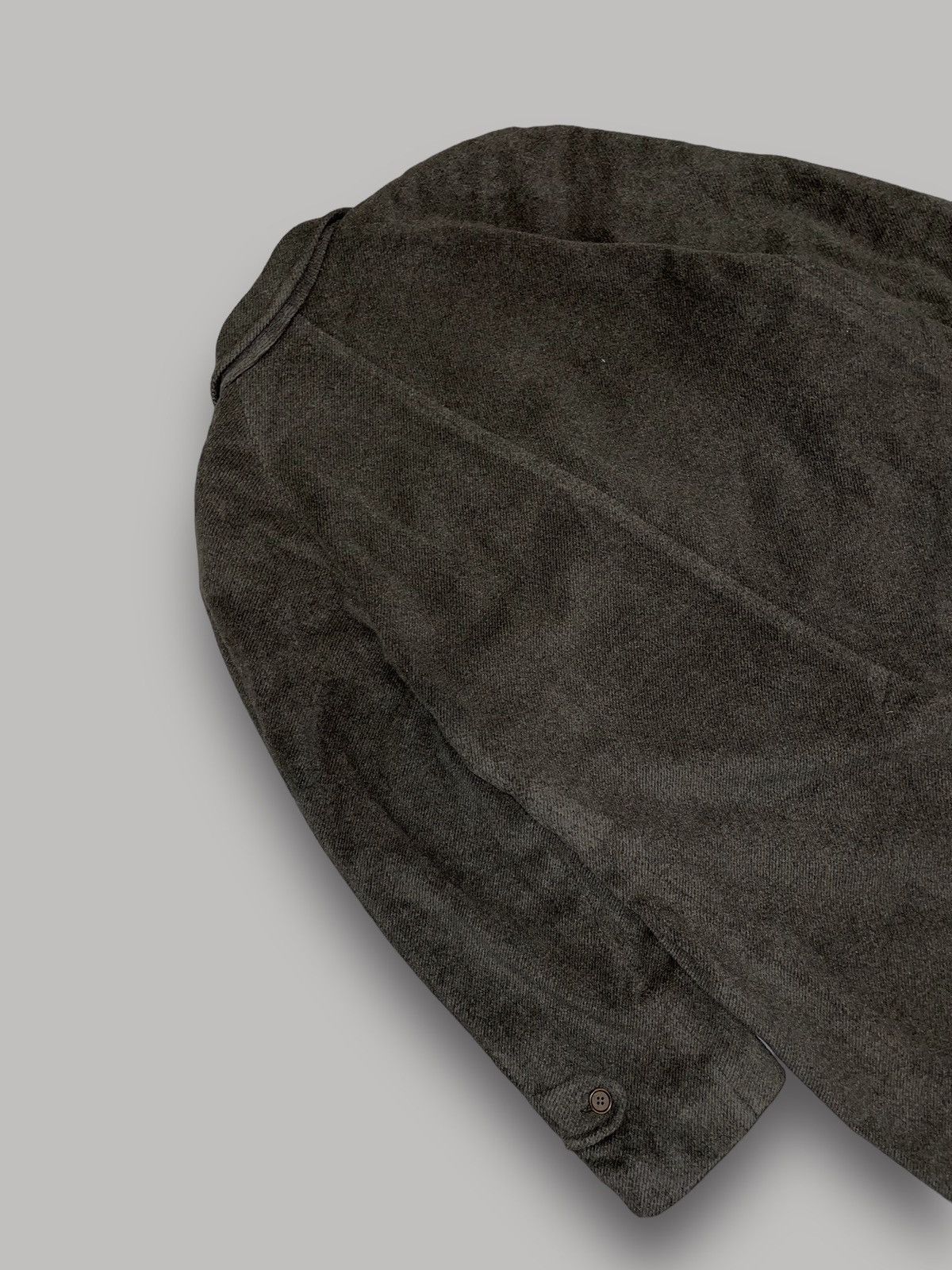 Canali Canali Swamp Green Angora Wool Heavy Coat Size US L / EU 52-54 / 3 - 10 Thumbnail