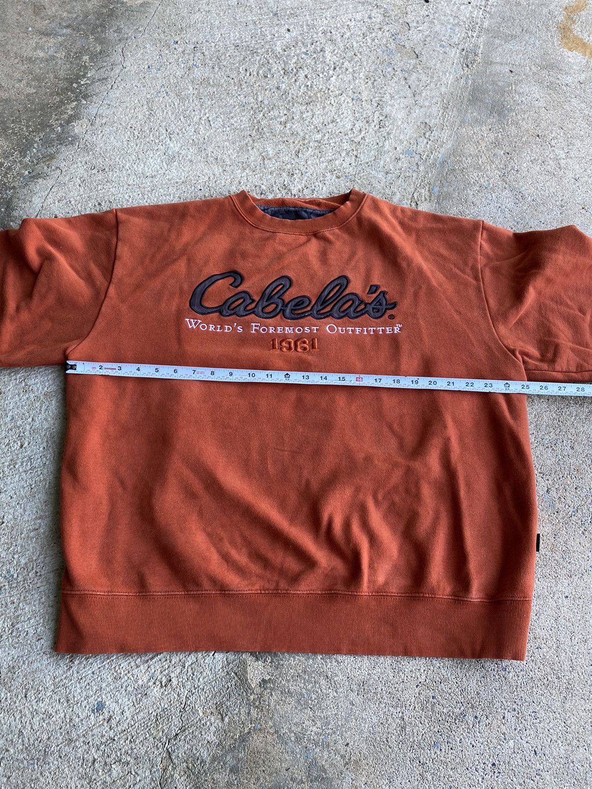 Cabelas × Vintage Vintage Y2K Cabelas Faded Orange Crewneck Sweatshirt Size US XL / EU 56 / 4 - 7 Thumbnail