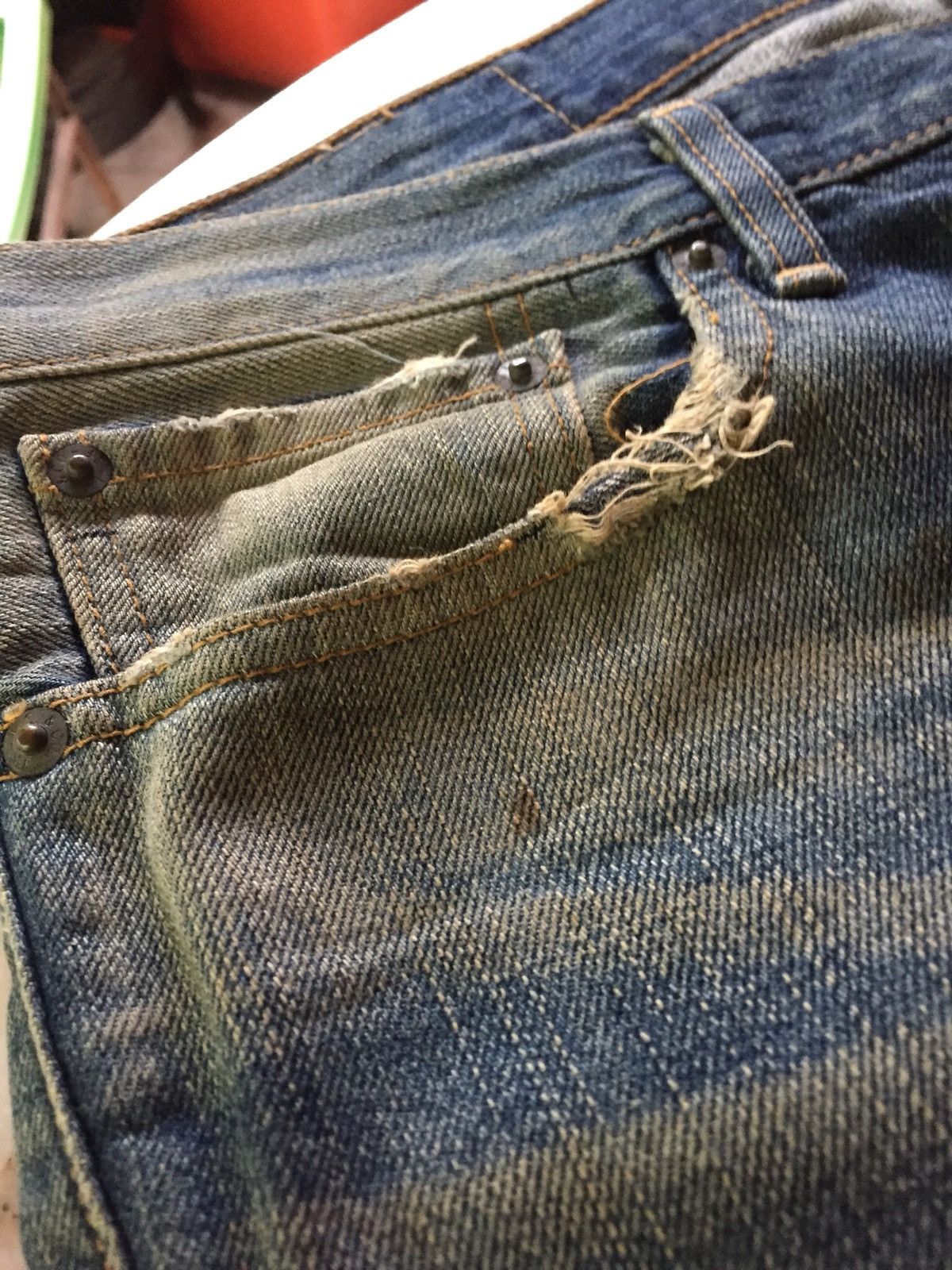 Vintage Levi's 505 Denim Jeans patchwork custom made desig