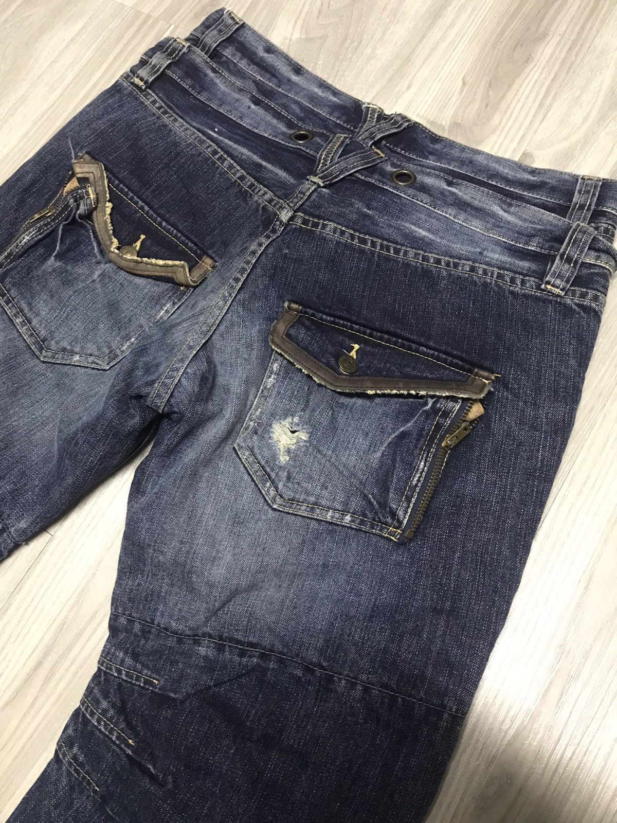 PPFM RARE ‼️ PPFM DOUBLE WAISTED HEAVY JEANS Size US 34 / EU 50 - 16 Thumbnail
