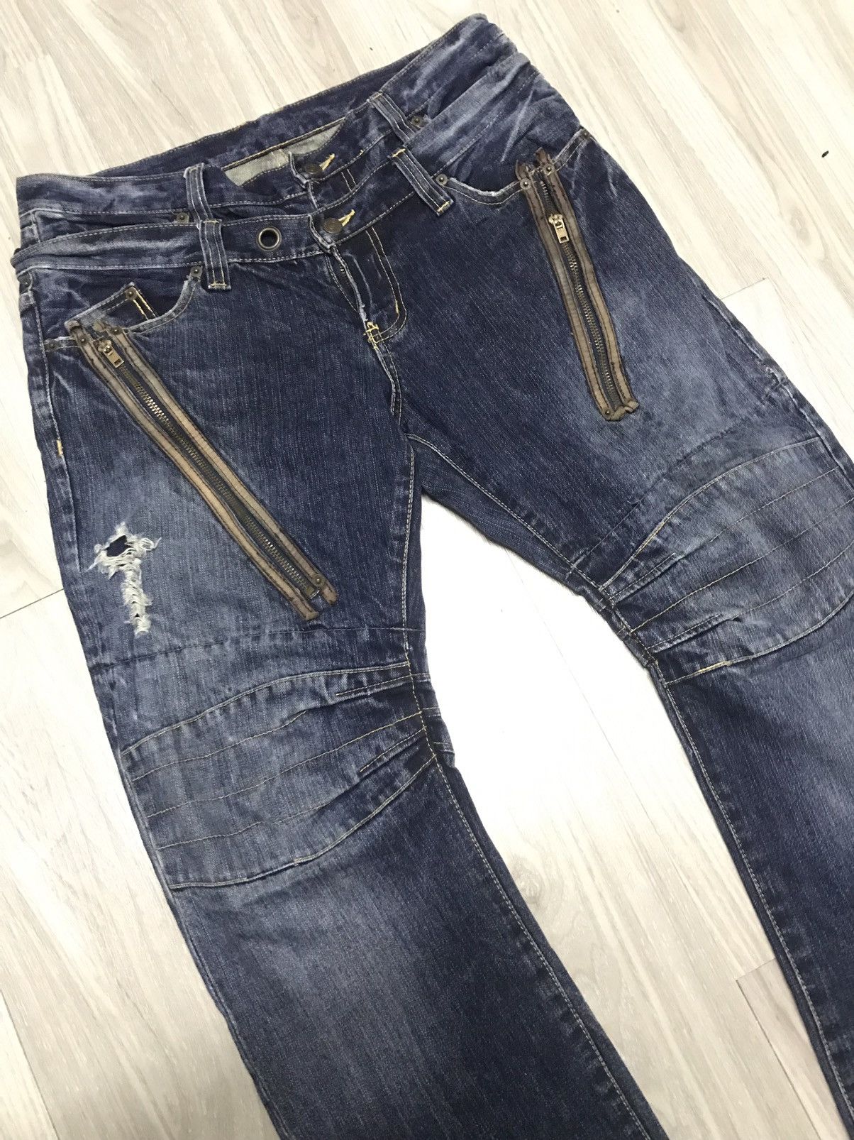 PPFM RARE ‼️ PPFM DOUBLE WAISTED HEAVY JEANS Size US 34 / EU 50 - 7 Thumbnail