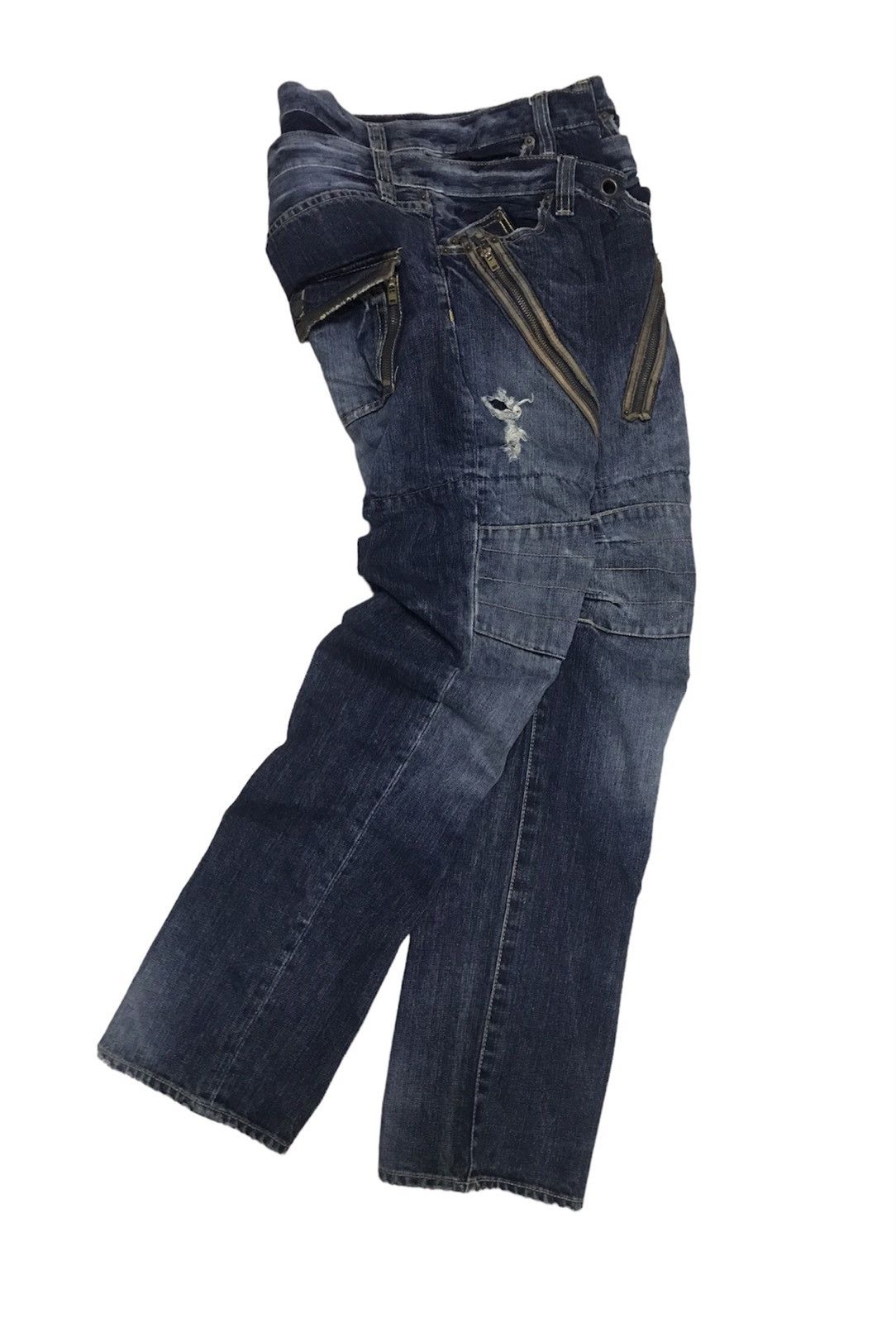 PPFM RARE ‼️ PPFM DOUBLE WAISTED HEAVY JEANS Size US 34 / EU 50 - 3 Thumbnail