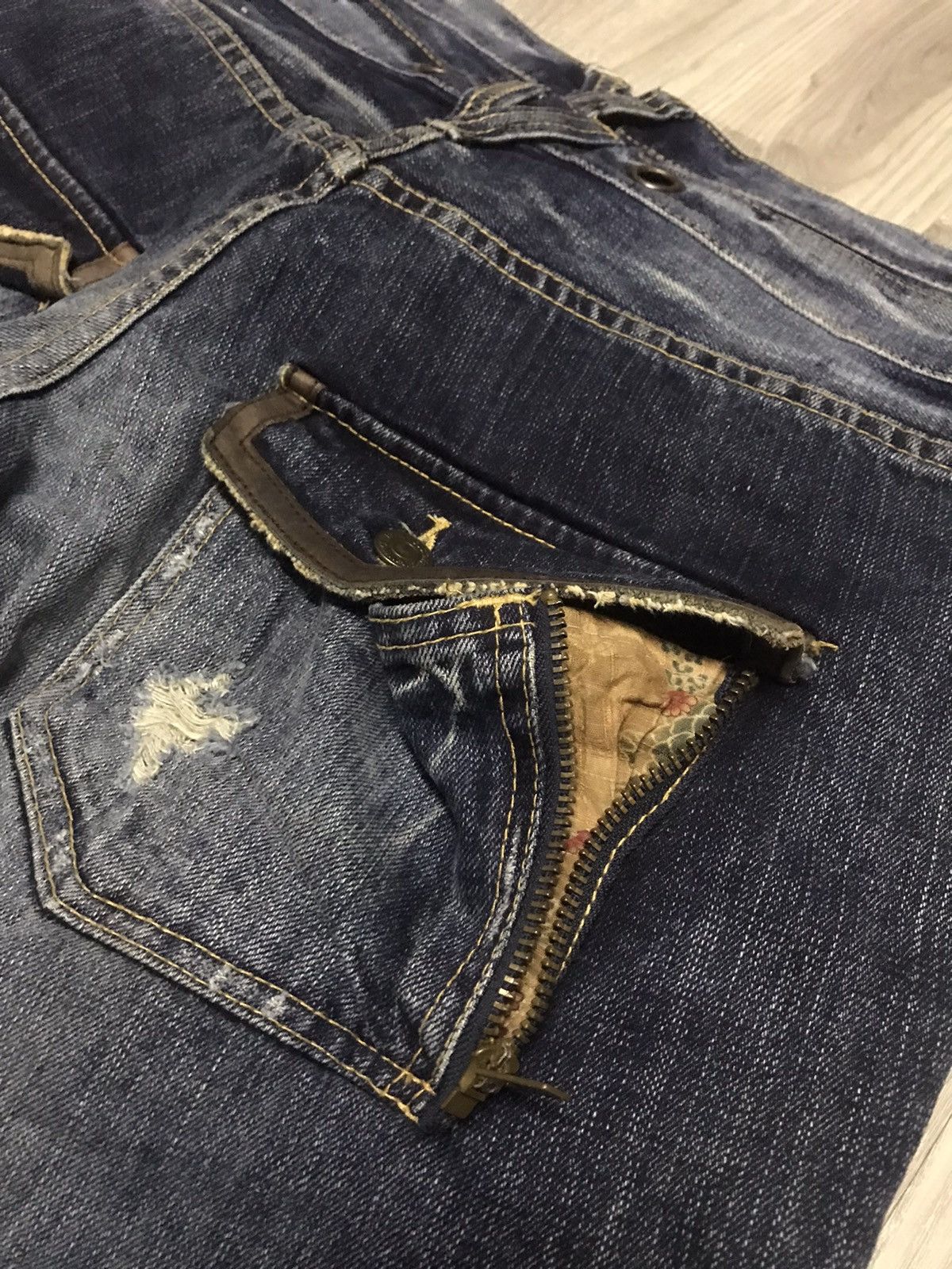 PPFM RARE ‼️ PPFM DOUBLE WAISTED HEAVY JEANS Size US 34 / EU 50 - 17 Thumbnail