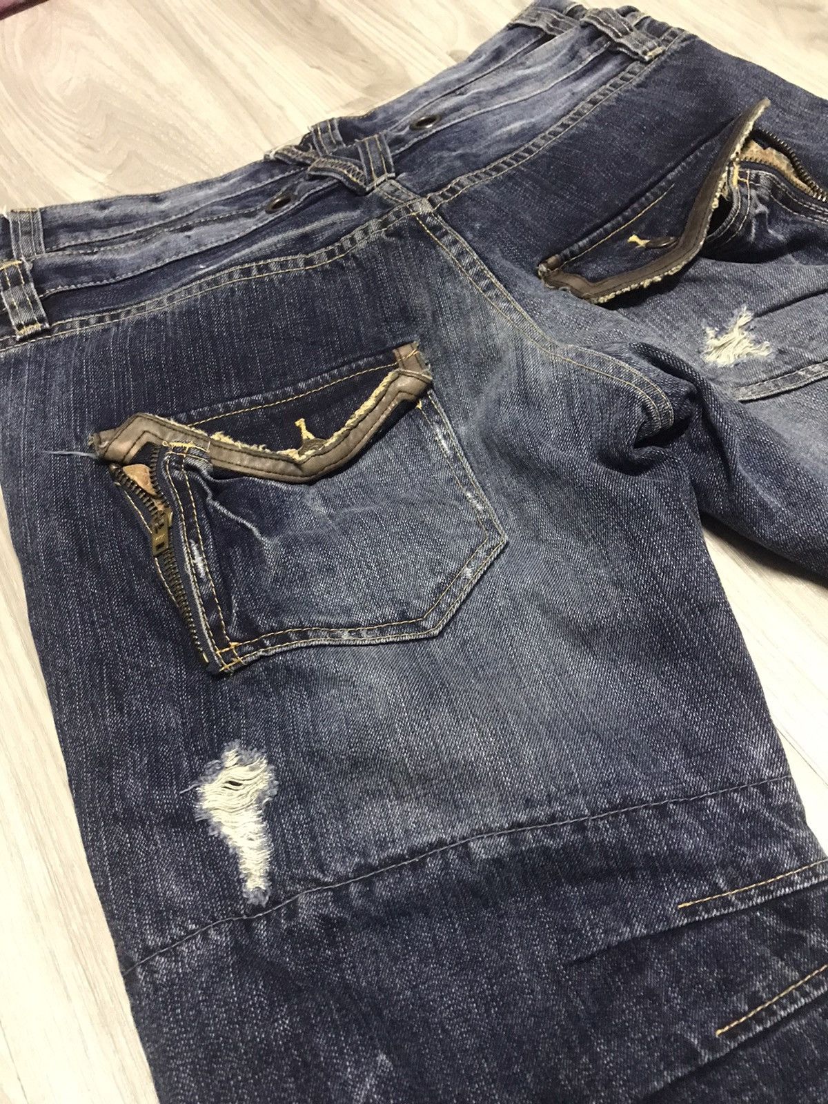 PPFM RARE ‼️ PPFM DOUBLE WAISTED HEAVY JEANS Size US 34 / EU 50 - 18 Thumbnail