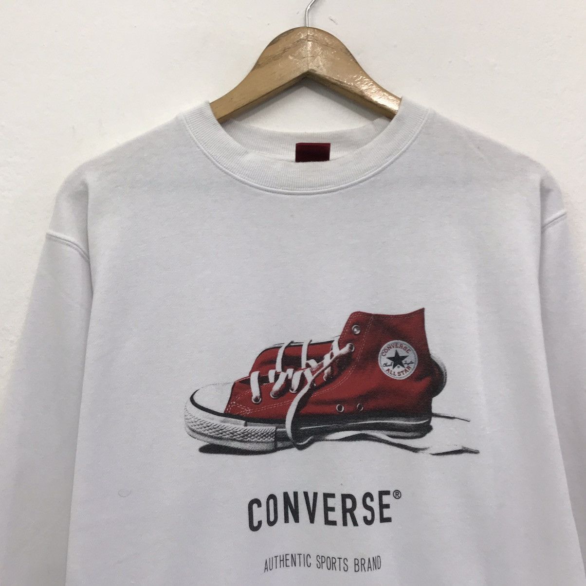 Converse × Vintage Vintage Converse Sweatshirt Biglogo Spellout Converse Size US M / EU 48-50 / 2 - 4 Thumbnail