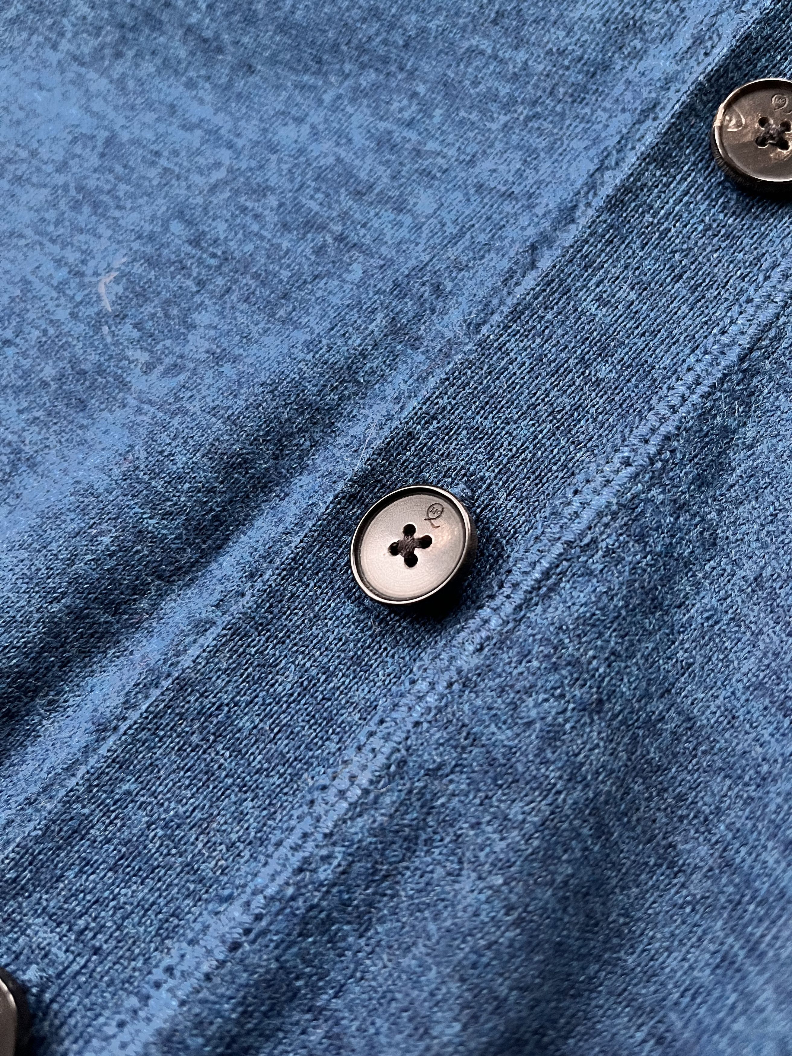 Alexander McQueen × MCQ Alexander McQueen Cardigan Blue Wool Embroidered Logo Size US L / EU 52-54 / 3 - 4 Thumbnail