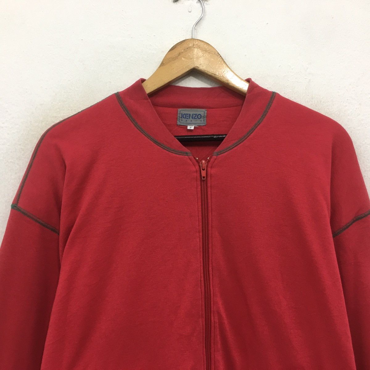 Kenzo × Vintage Vintage KENZO Sweatshirt Crewneck Kenzo Sport Zipper Size US M / EU 48-50 / 2 - 2 Thumbnail