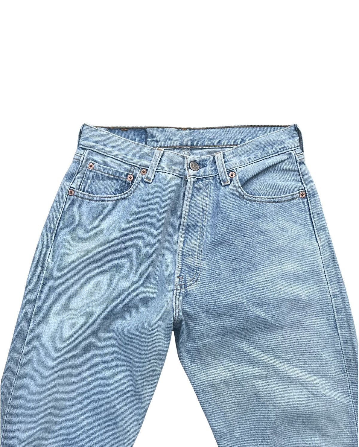 Levi's × Vintage Vintage Levi’s 501 1996 Usa Aging Faded Wash Size US 28 / EU 44 - 3 Thumbnail