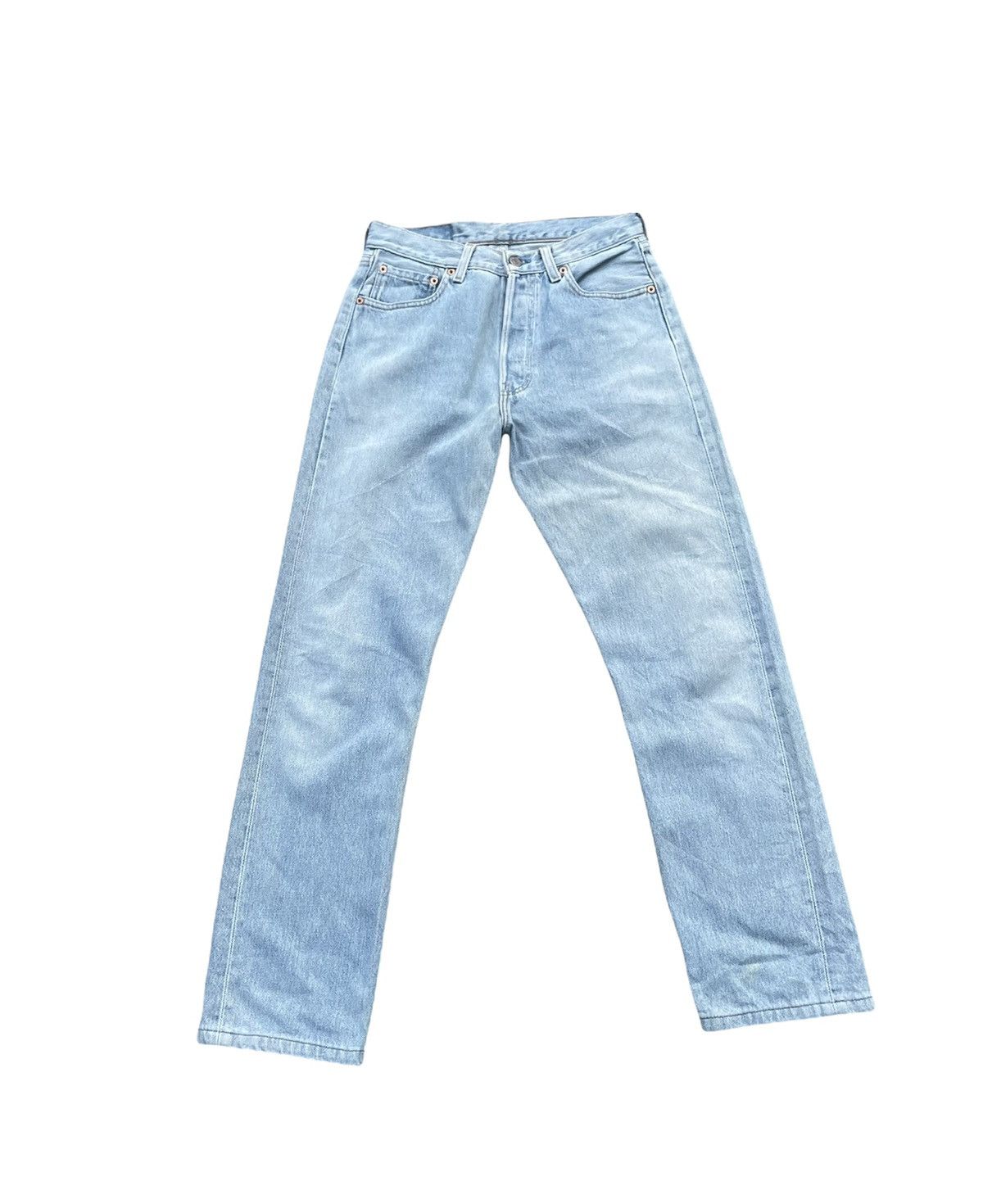 Levi's × Vintage Vintage Levi’s 501 1996 Usa Aging Faded Wash Size US 28 / EU 44 - 1 Thumbnail