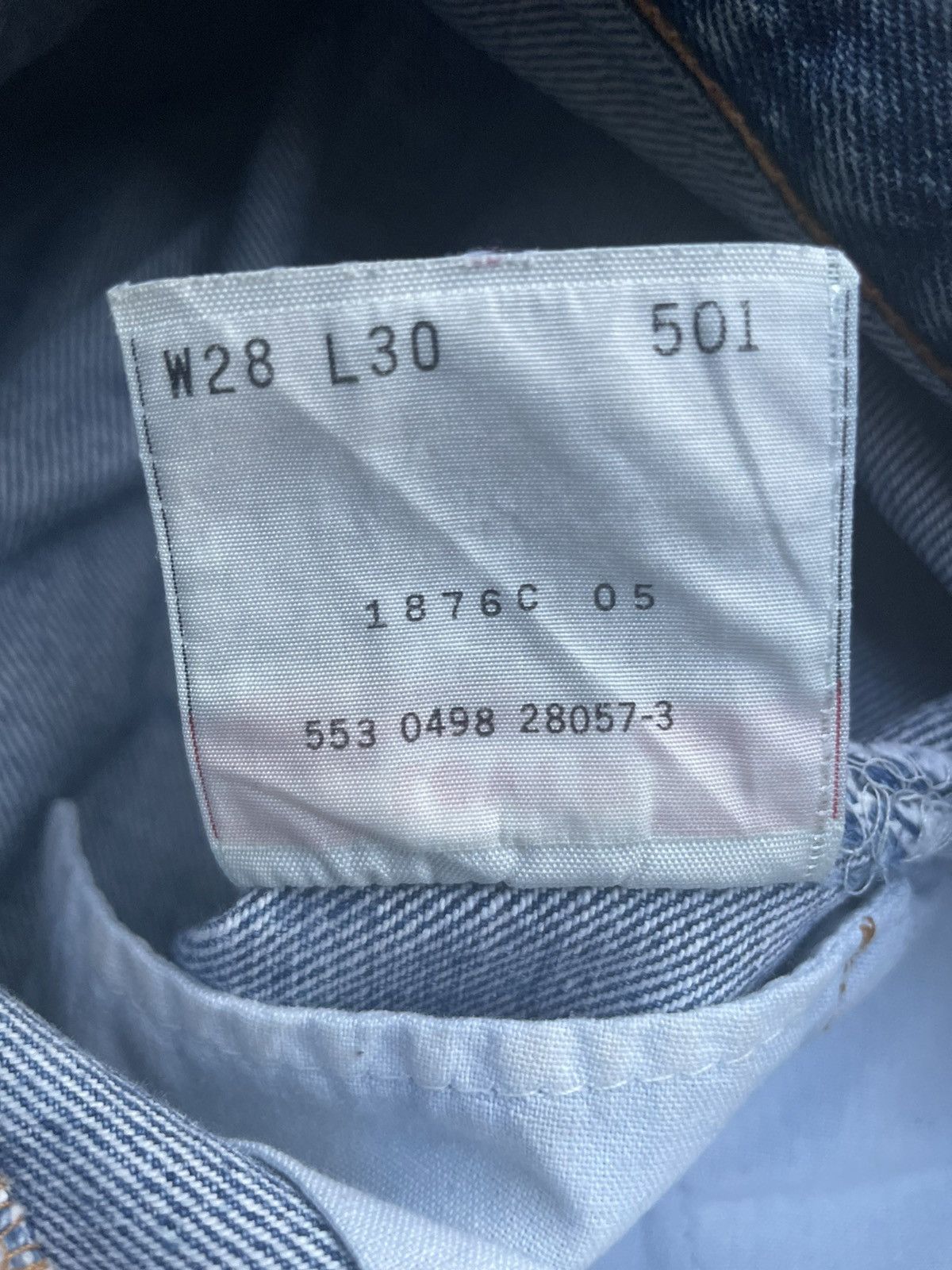 Vintage Levi’s 501 1998 Usa Aging Faded Wash