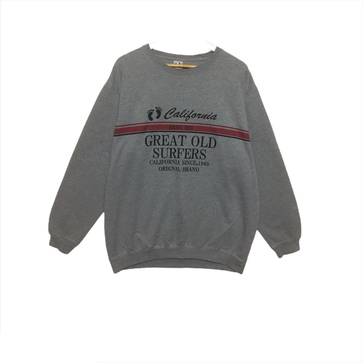Hang Ten × Vintage Vintage Hang Ten Sweatshirt Crewneck Big Logo Hang Ten Size US XL / EU 56 / 4 - 2 Thumbnail