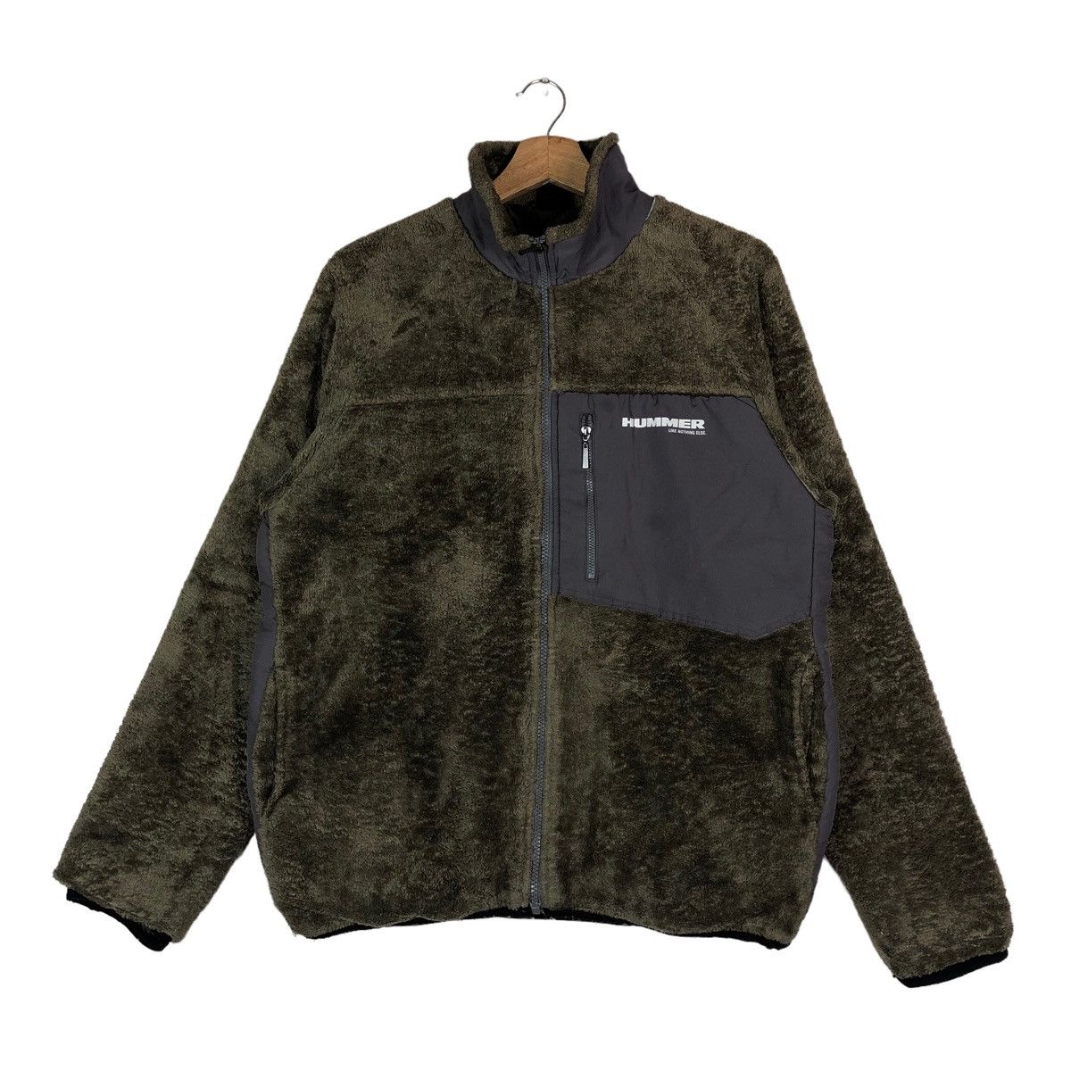 Japanese Brand Vintage Hummer Like Nothing Else Full Zipper Fleece Jacket Size US L / EU 52-54 / 3 - 1 Thumbnail