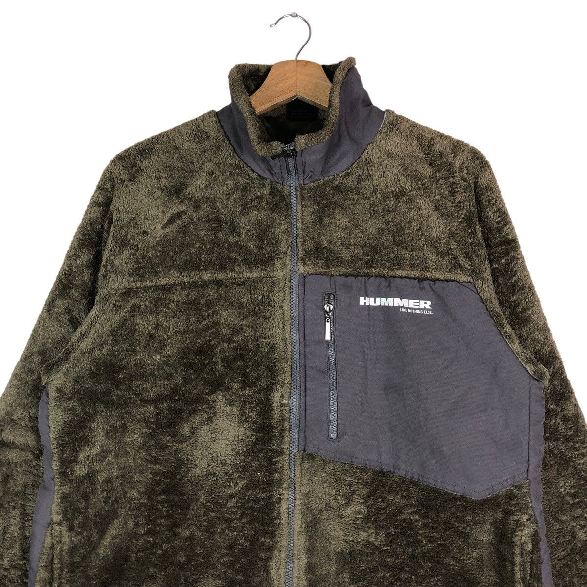 Japanese Brand Vintage Hummer Like Nothing Else Full Zipper Fleece Jacket Size US L / EU 52-54 / 3 - 2 Thumbnail