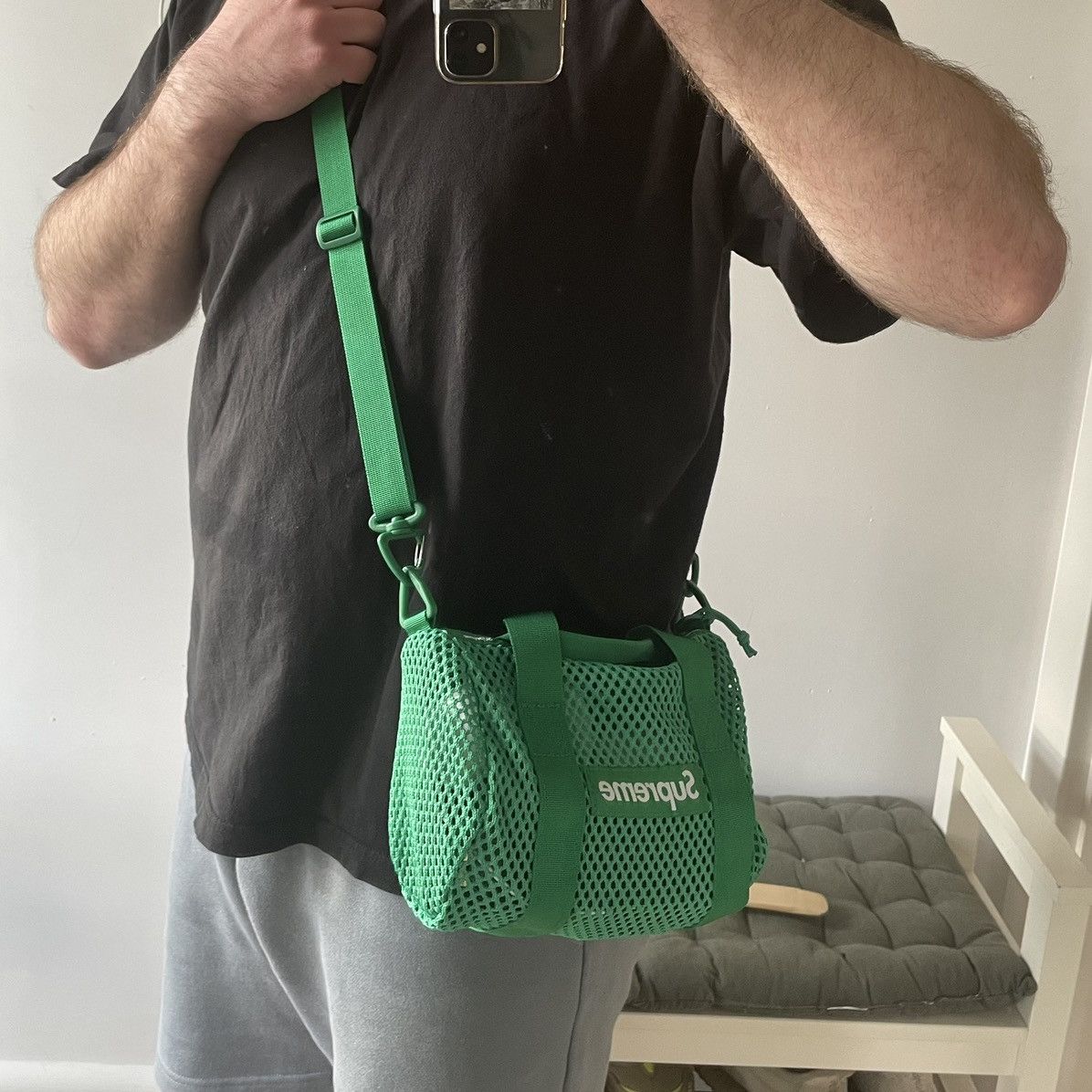 Supreme Supreme Mesh Mini duffle bag SS23 Bottega Green | Grailed