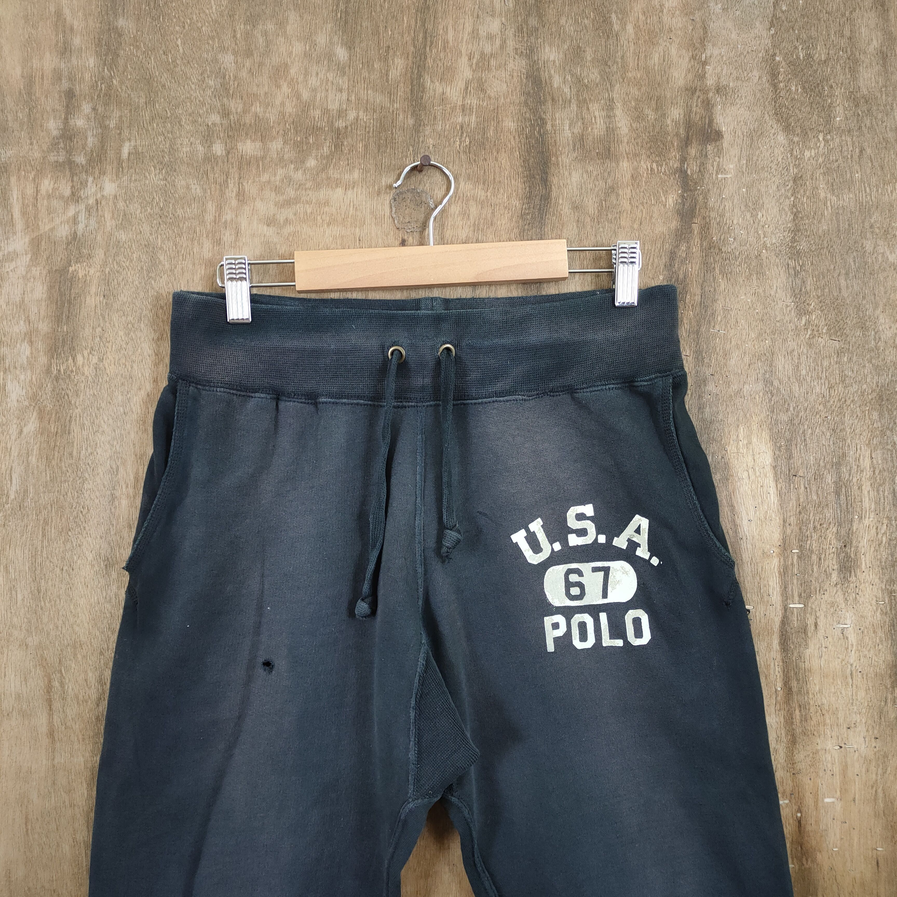 Polo Ralph Lauren × Ralph Lauren × Vintage POLO RALPH LAUREN BLACK EASY PANTS Size US 29 - 2 Thumbnail