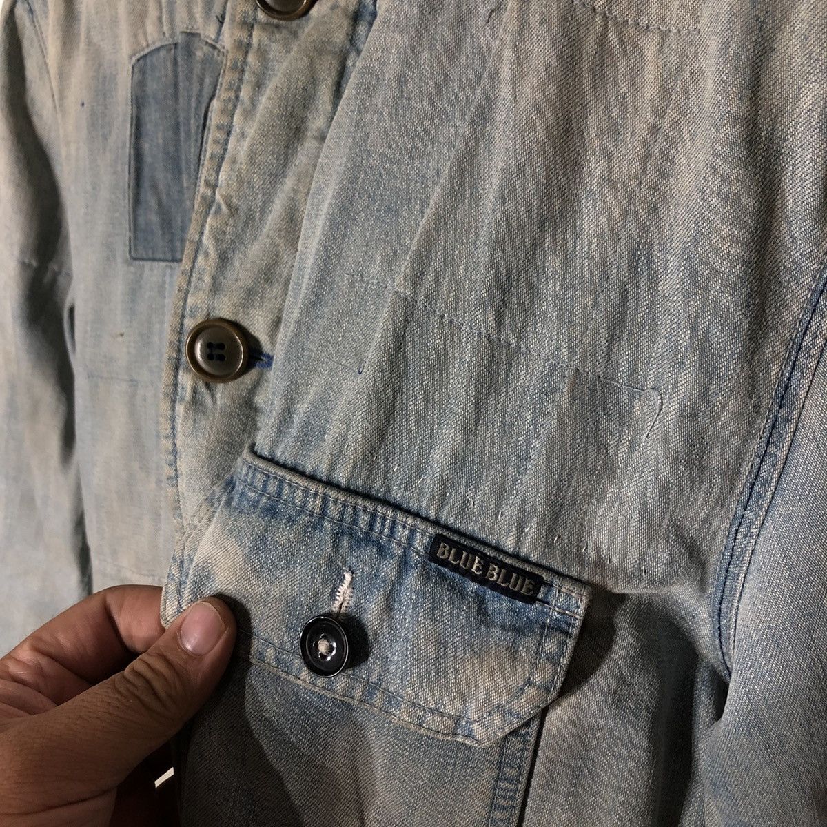 Blue Blue Japan Rare💥 Blue Blue Japan Denim Jacket Fabric Made in Japan Size US M / EU 48-50 / 2 - 8 Thumbnail