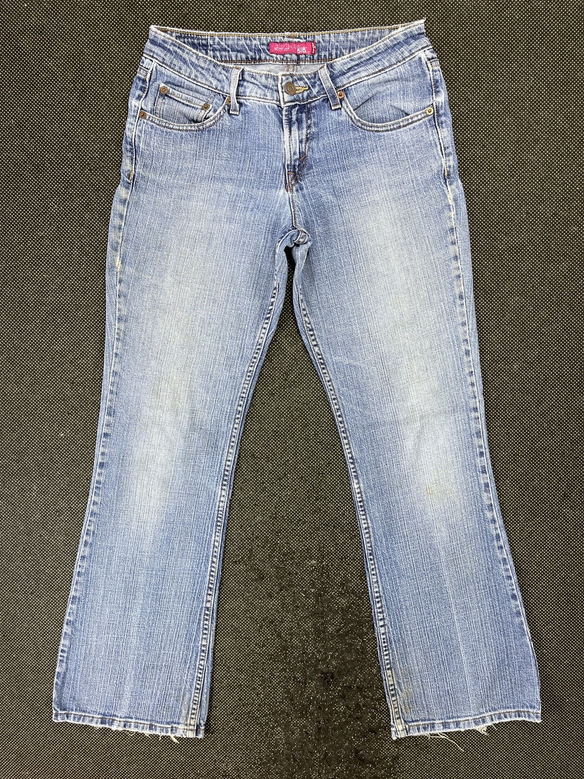image of Levis 518 Faded Flare Jeans - Jp086 in Blue, Women's (Size 30)