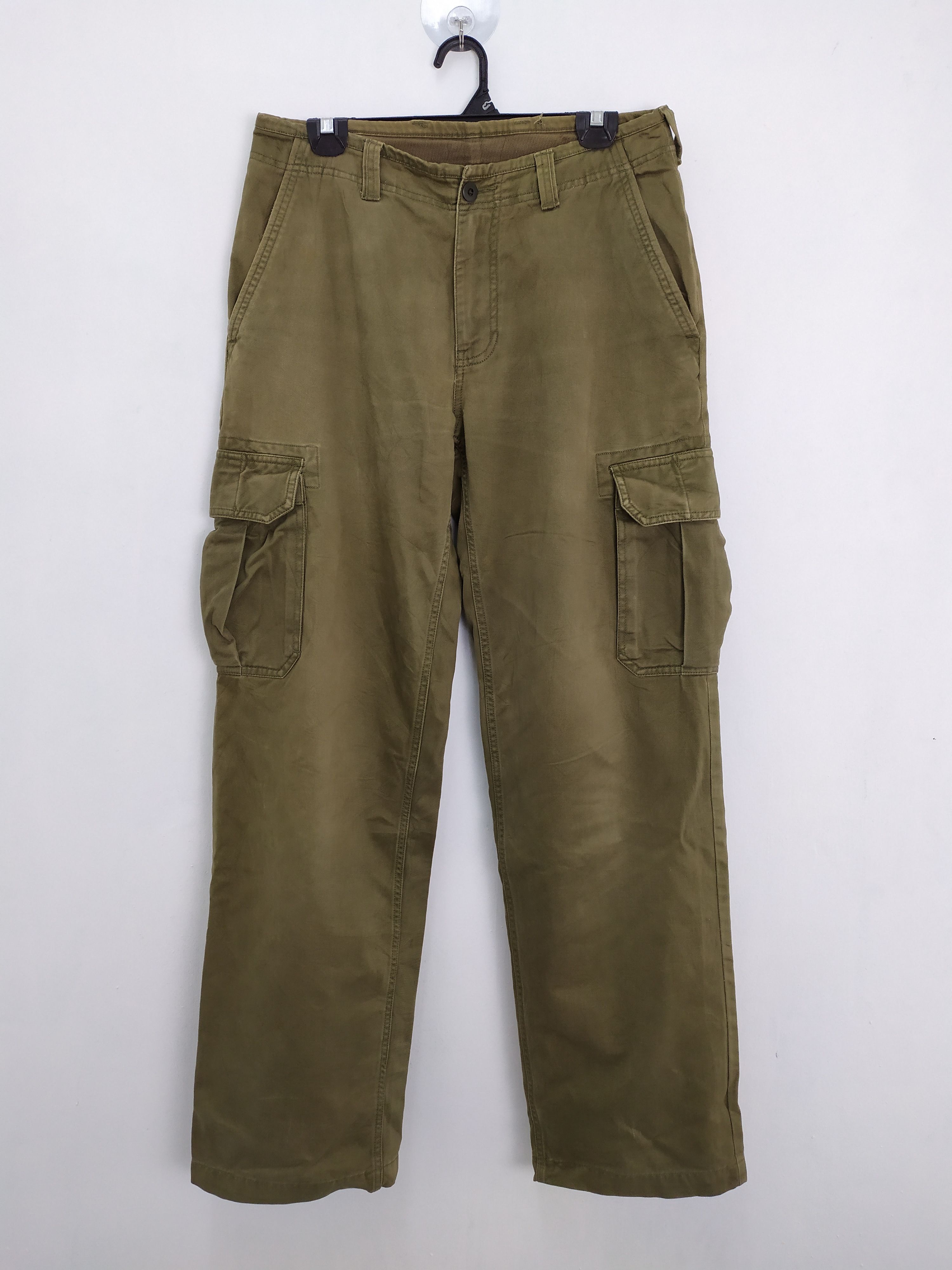 image of Vintage Gap Baggy Faded Cargo Pants Multipocket Tactical in Green, Men's (Size 30)