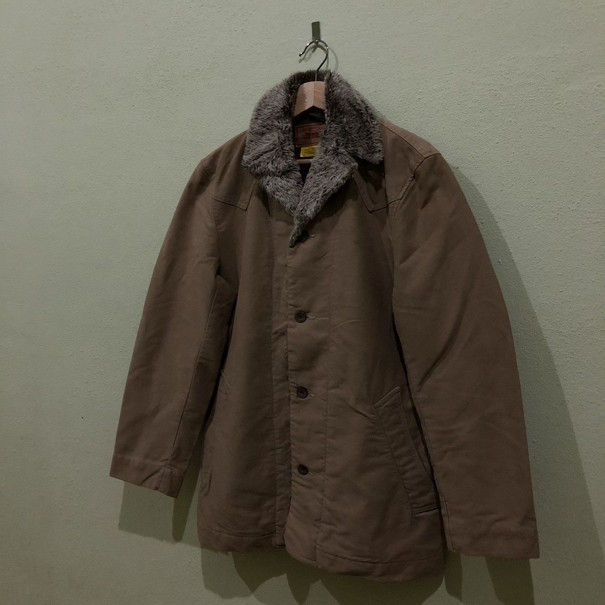 Levi's Vintage Levis Collar Fur Jacket Size US L / EU 52-54 / 3 - 2 Thumbnail