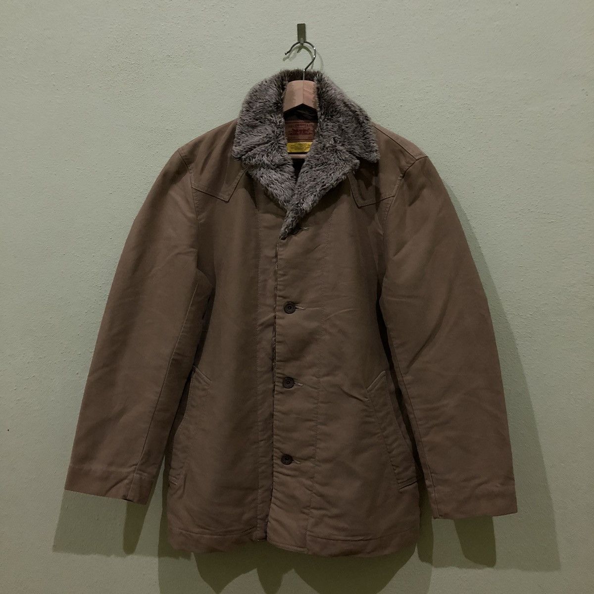 Levi's Vintage Levis Collar Fur Jacket Size US L / EU 52-54 / 3 - 1 Thumbnail