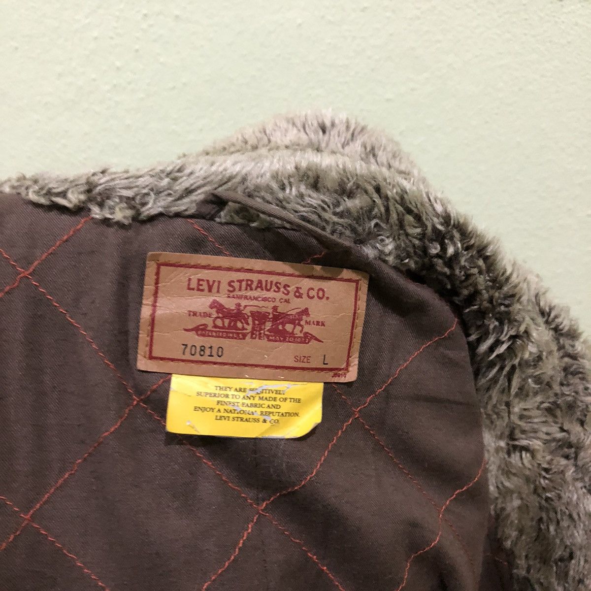 Levi's Vintage Levis Collar Fur Jacket Size US L / EU 52-54 / 3 - 16 Thumbnail