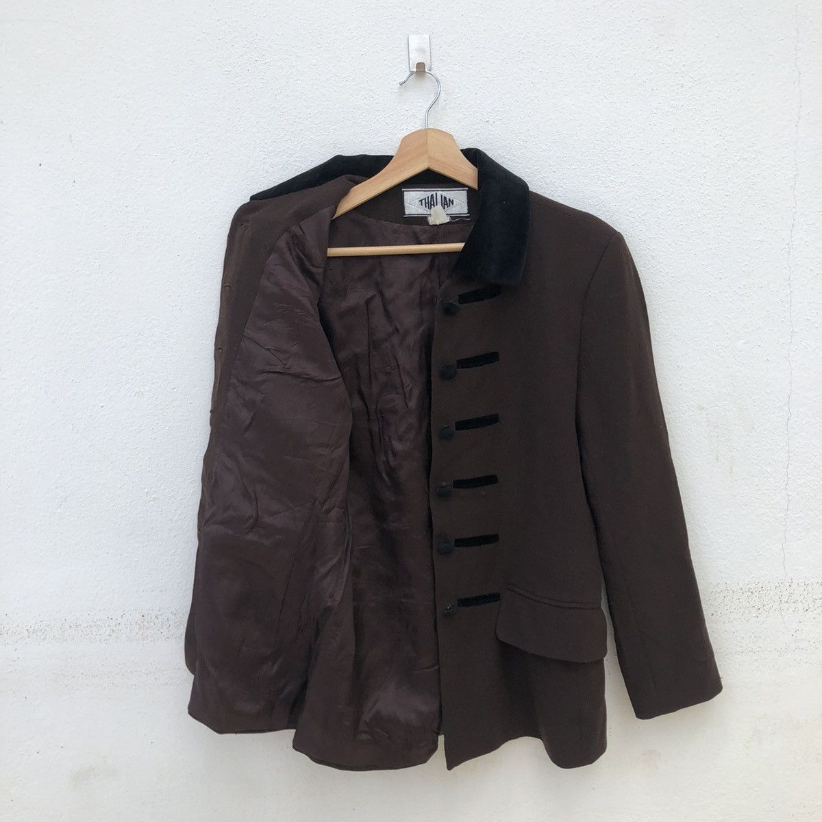 Japanese Brand MANDARIN STYLE JACKET BY THALIAN DESIGNER MADE IN ROMANIA Size US M / EU 48-50 / 2 - 8 Thumbnail