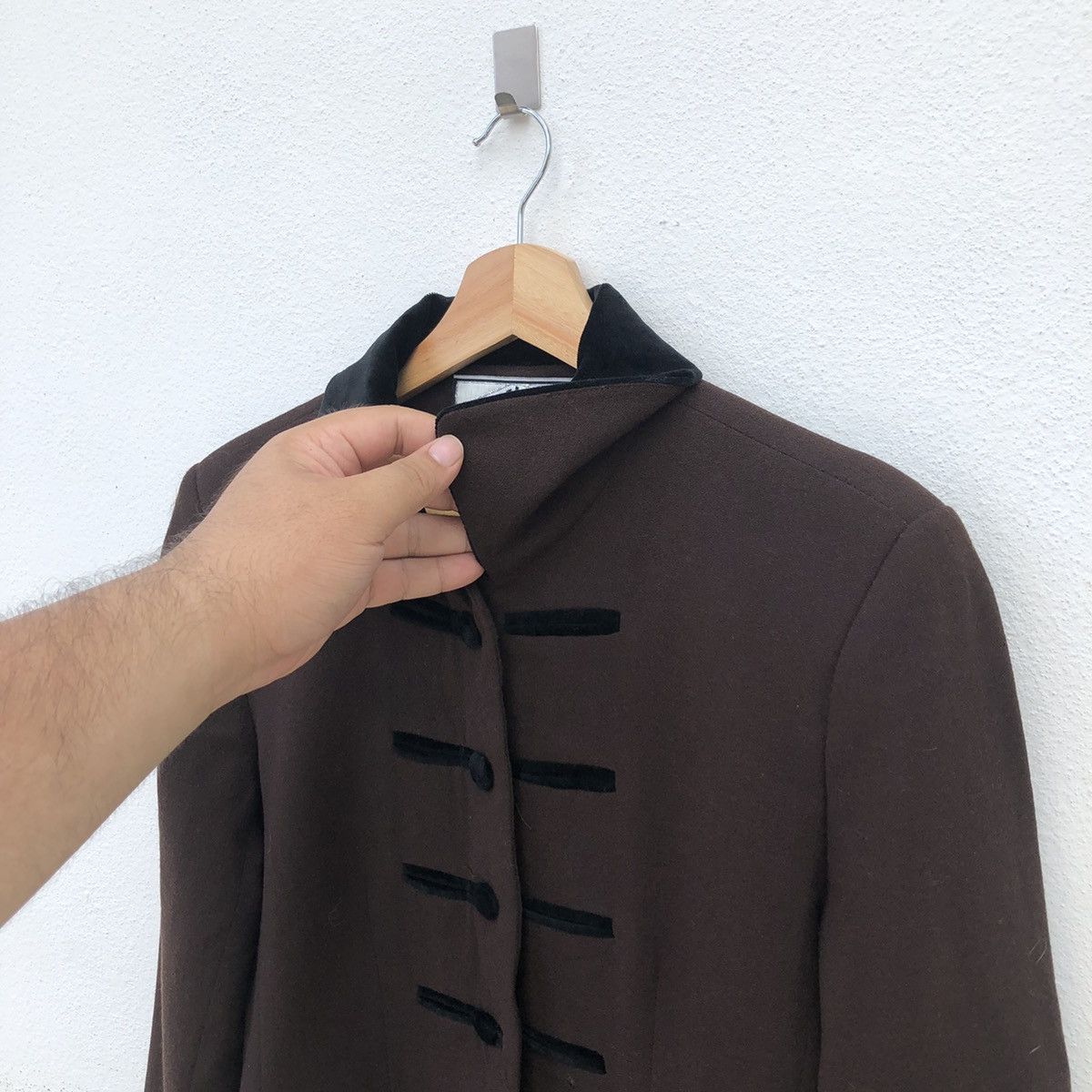 Japanese Brand MANDARIN STYLE JACKET BY THALIAN DESIGNER MADE IN ROMANIA Size US M / EU 48-50 / 2 - 4 Thumbnail