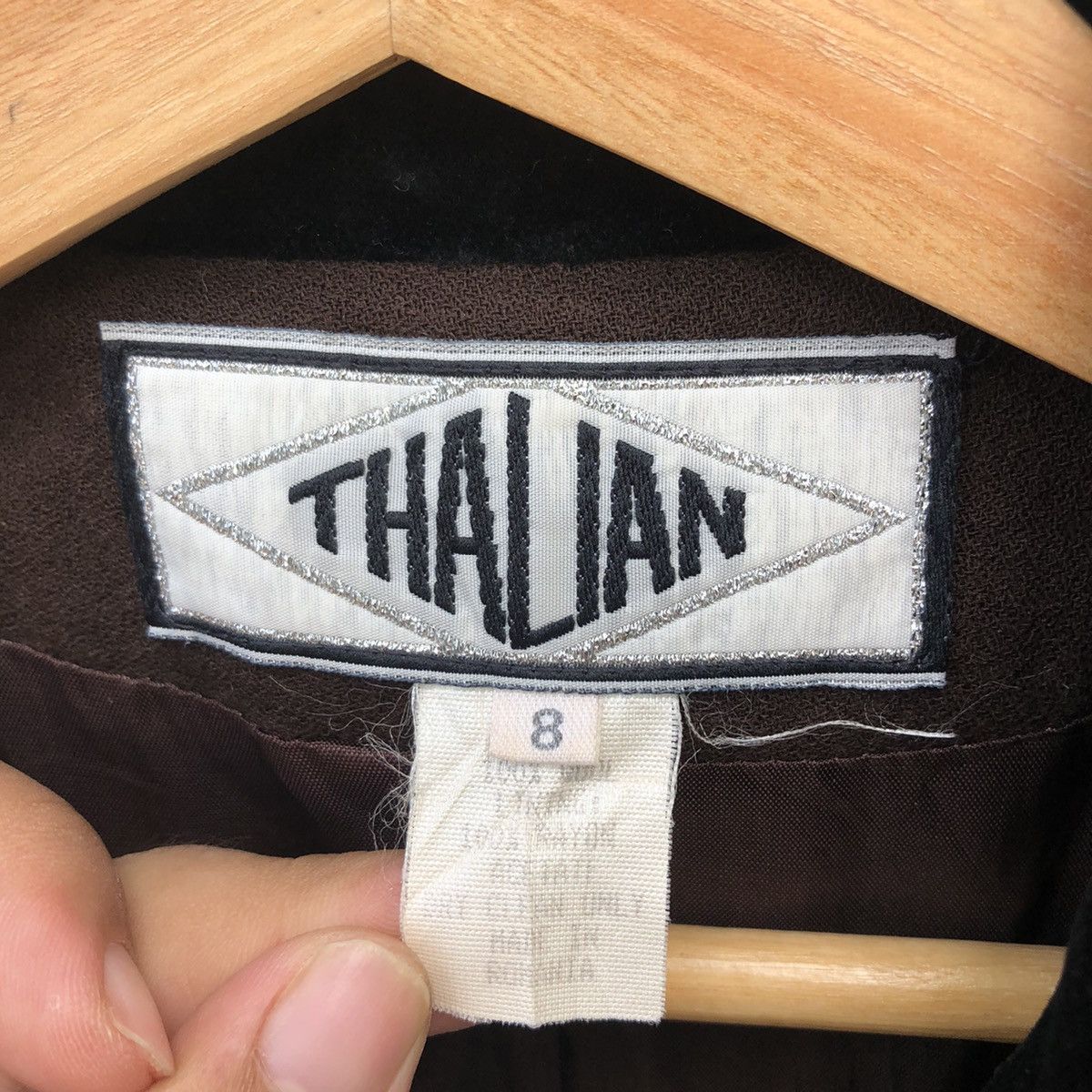 Japanese Brand MANDARIN STYLE JACKET BY THALIAN DESIGNER MADE IN ROMANIA Size US M / EU 48-50 / 2 - 6 Thumbnail