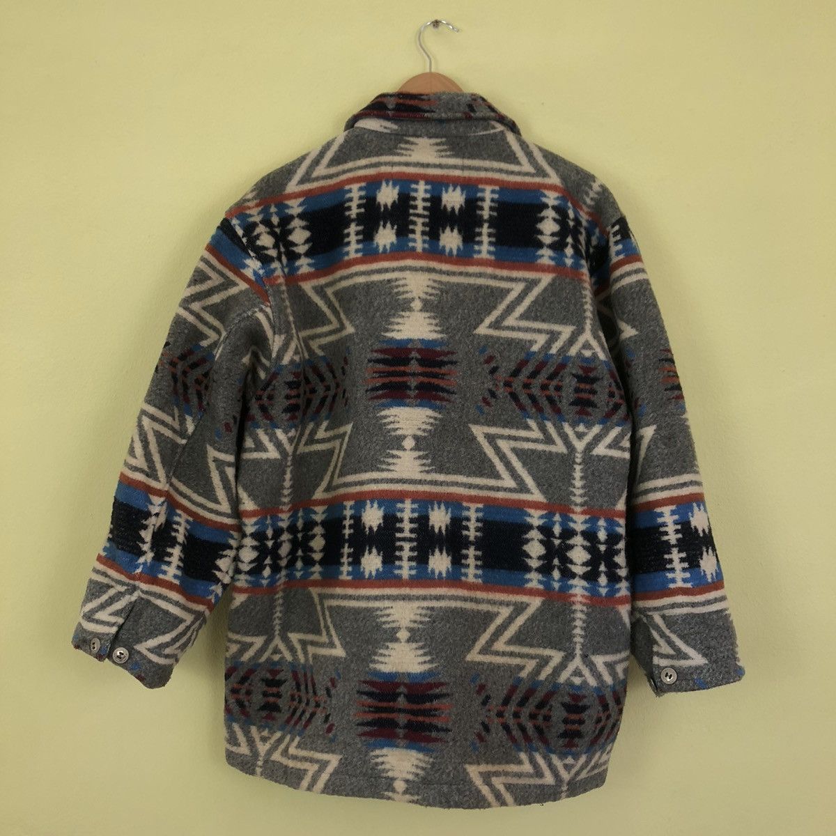 Japanese Brand Wool Jacket Navajo Indigo by Kentucky Cardinal Nice Design Size US M / EU 48-50 / 2 - 6 Thumbnail