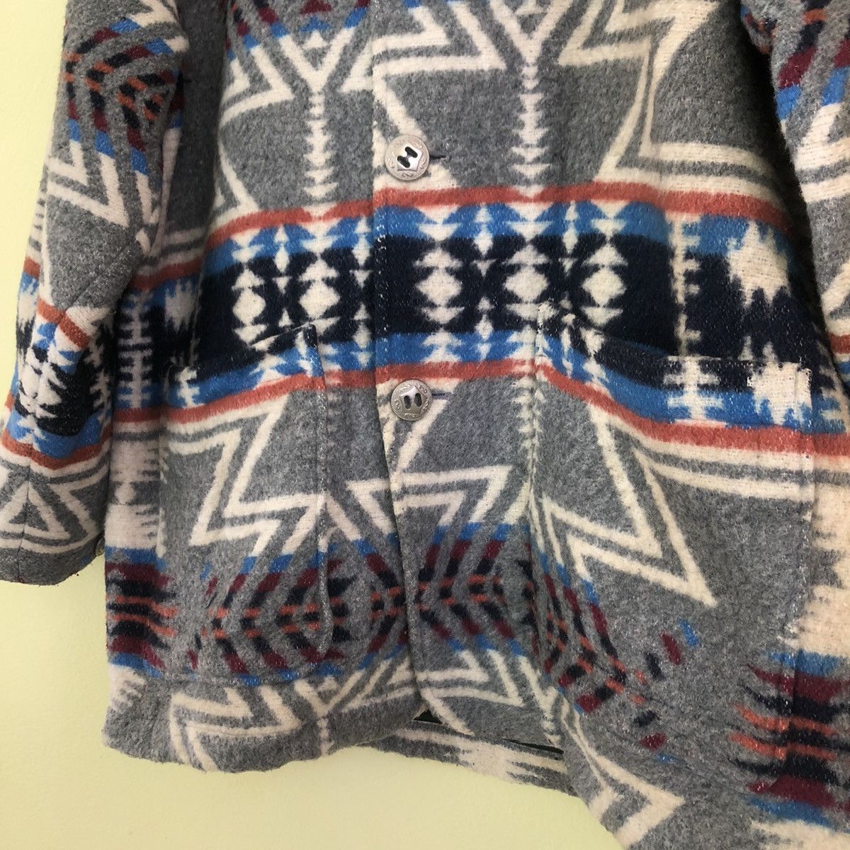 Japanese Brand Wool Jacket Navajo Indigo by Kentucky Cardinal Nice Design Size US M / EU 48-50 / 2 - 4 Thumbnail