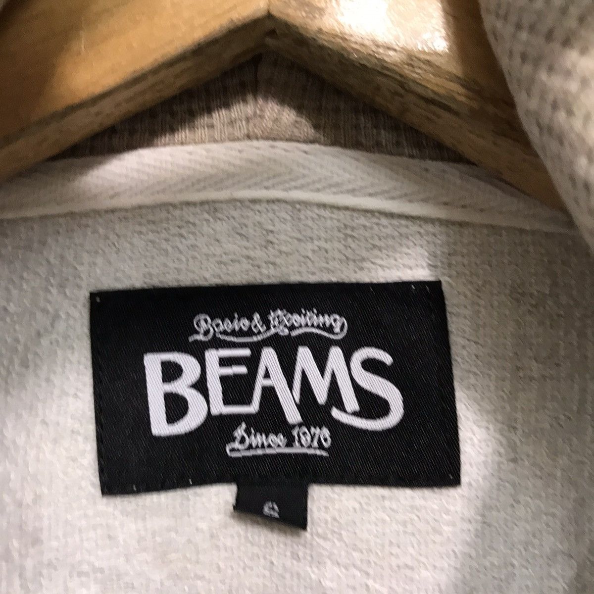 Beams Plus × Japanese Brand × Vintage BEAMS Hoodie Snap ButtonUpJacket Japanese Brands Sweatshirt Size US S / EU 44-46 / 1 - 6 Thumbnail
