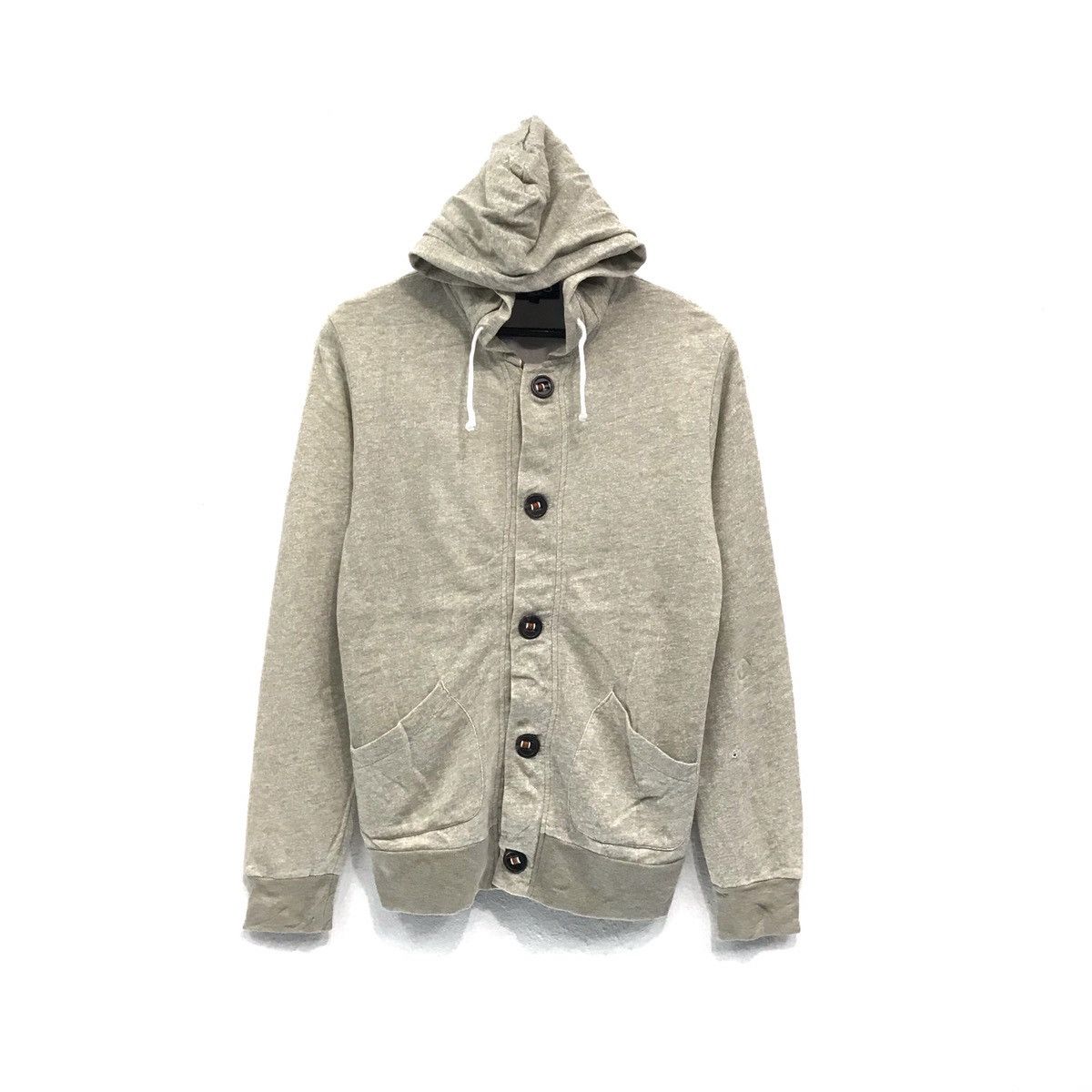 Beams Plus × Japanese Brand × Vintage BEAMS Hoodie Snap ButtonUpJacket Japanese Brands Sweatshirt Size US S / EU 44-46 / 1 - 1 Thumbnail