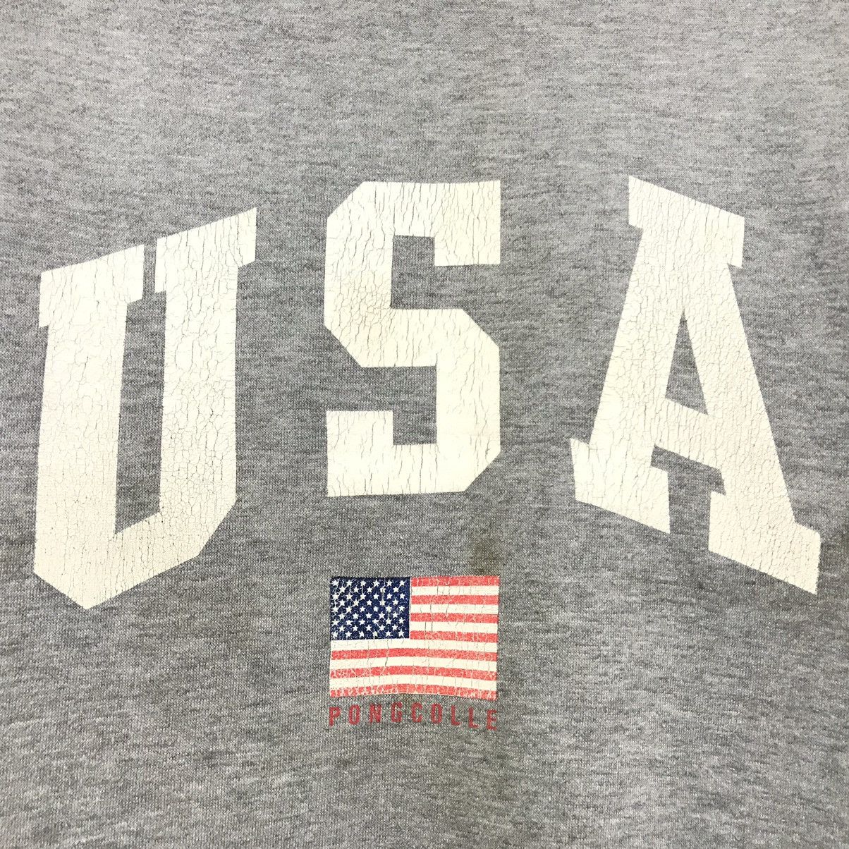 Vintage Vintage USA Sweatshirt Crewneck Biglogo USA Flag Size US M / EU 48-50 / 2 - 2 Thumbnail