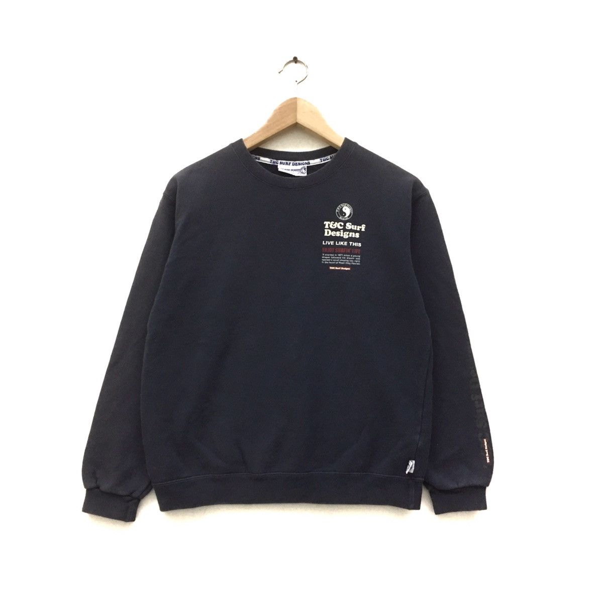 Vintage Vintage Surf Sweatshirt Biglogo Town & Country T&C hawaii Size S / US 4 / IT 40 - 2 Thumbnail