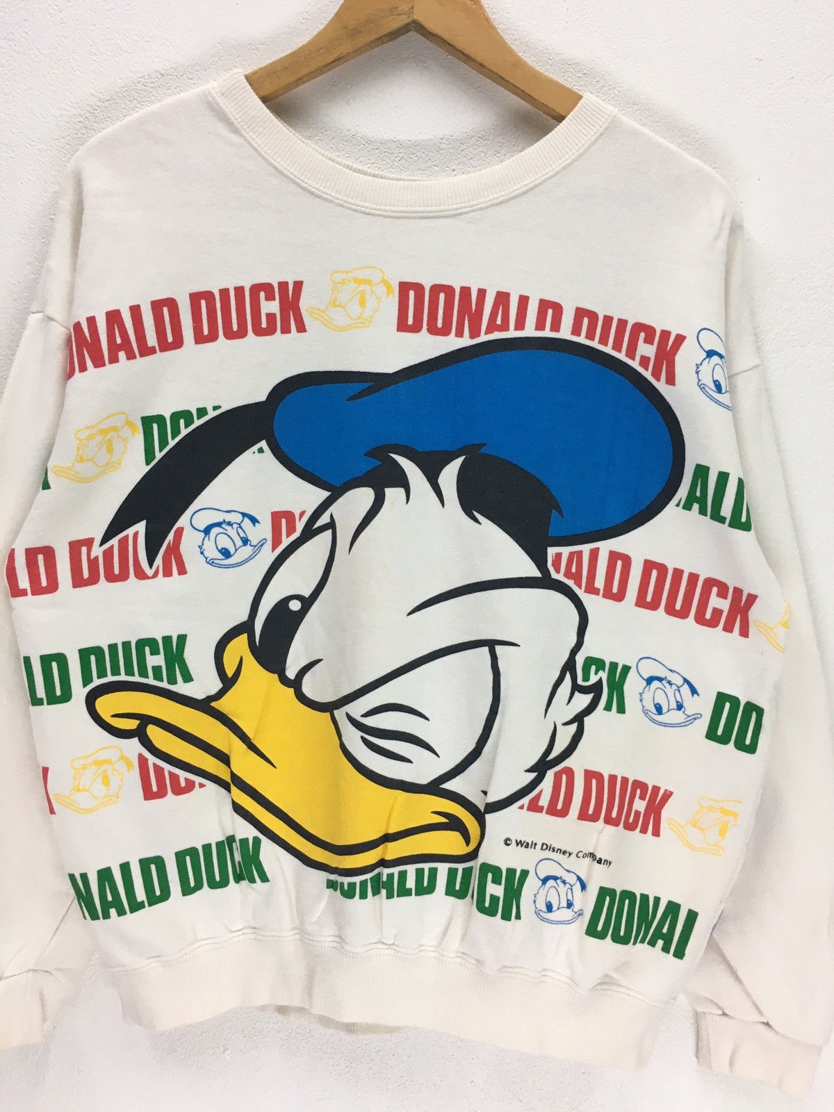 Disney × Mickey Mouse × Vintage Vintage Mickey Mouse And Donald Duck Cartoon Sweatshirt Size US S / EU 44-46 / 1 - 5 Thumbnail