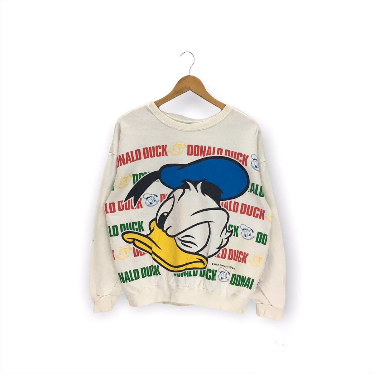 Disney × Mickey Mouse × Vintage Vintage Mickey Mouse And Donald Duck Cartoon Sweatshirt Size US S / EU 44-46 / 1 - 3 Thumbnail