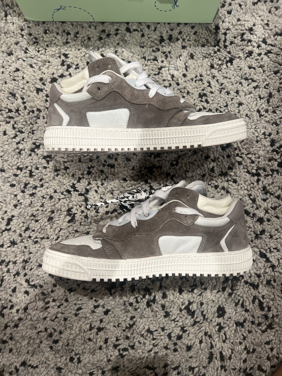 Off-White OFF-WHITE C/O VIRGIL ABLOH Grey 3.0 Off Court Suede Sneakers Size US 9 / EU 42 - 9 Thumbnail