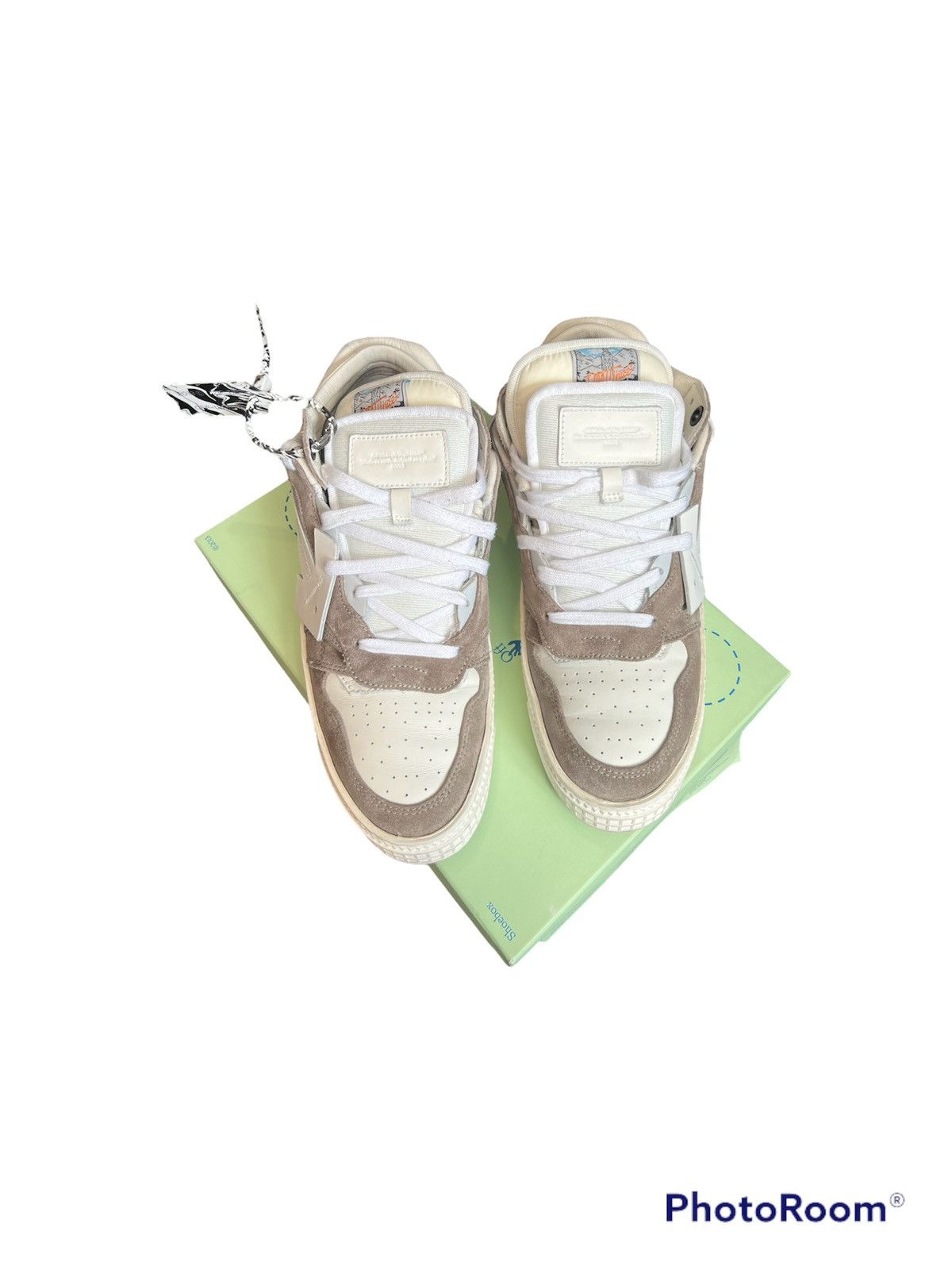 Off-White OFF-WHITE C/O VIRGIL ABLOH Grey 3.0 Off Court Suede Sneakers Size US 9 / EU 42 - 5 Thumbnail