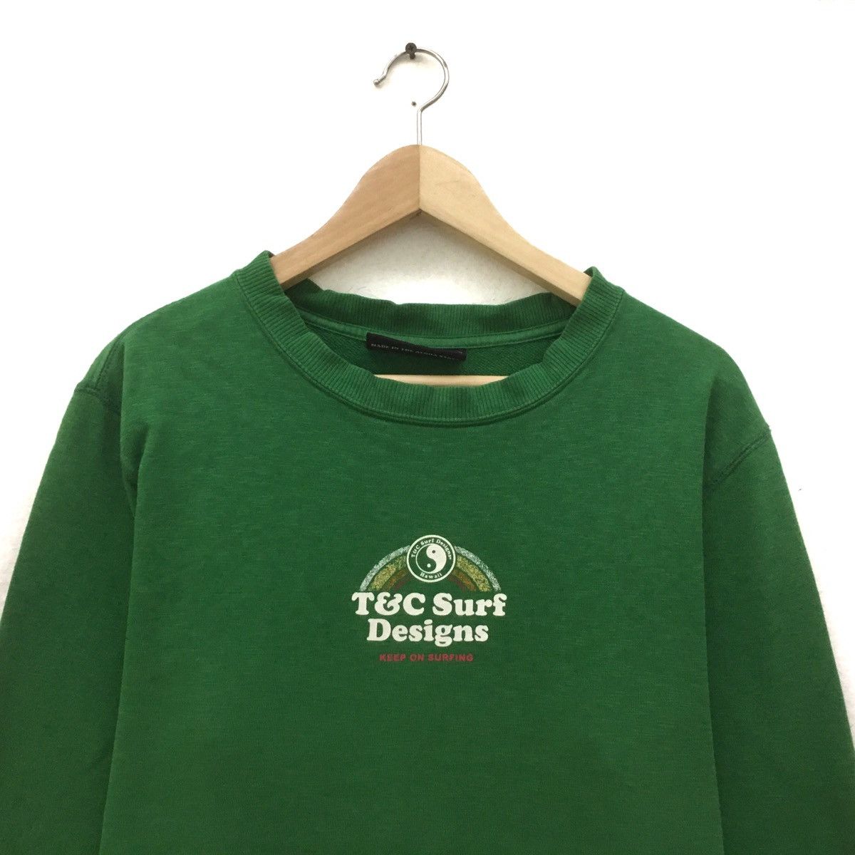 Vintage Vintage T&C Hawaii Sweatshirt Crewneck Biglogo Surf Hawaii Size US M / EU 48-50 / 2 - 3 Thumbnail