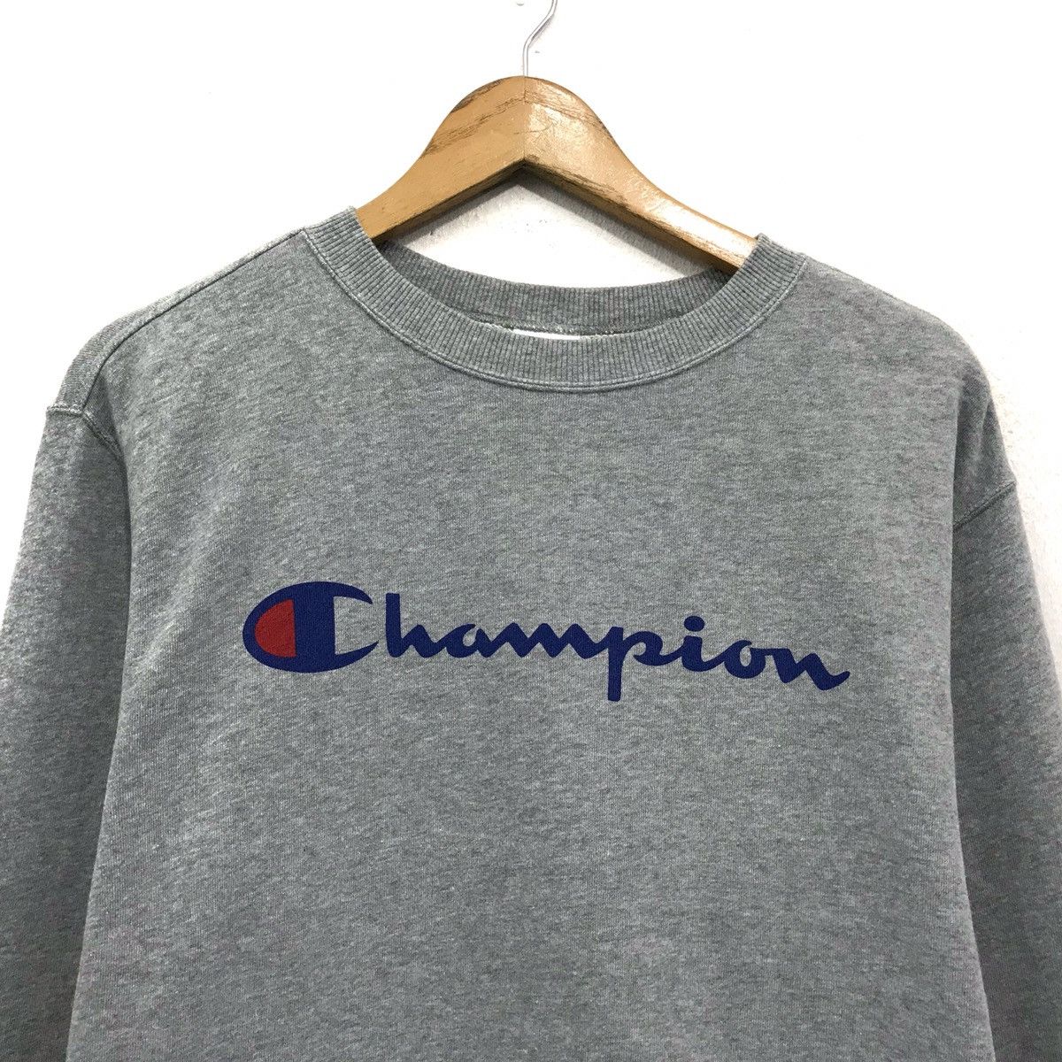 Champion × Japanese Brand Vintage Champion Sweatshirt Creepy Embroidery Biglogo Size US M / EU 48-50 / 2 - 2 Thumbnail