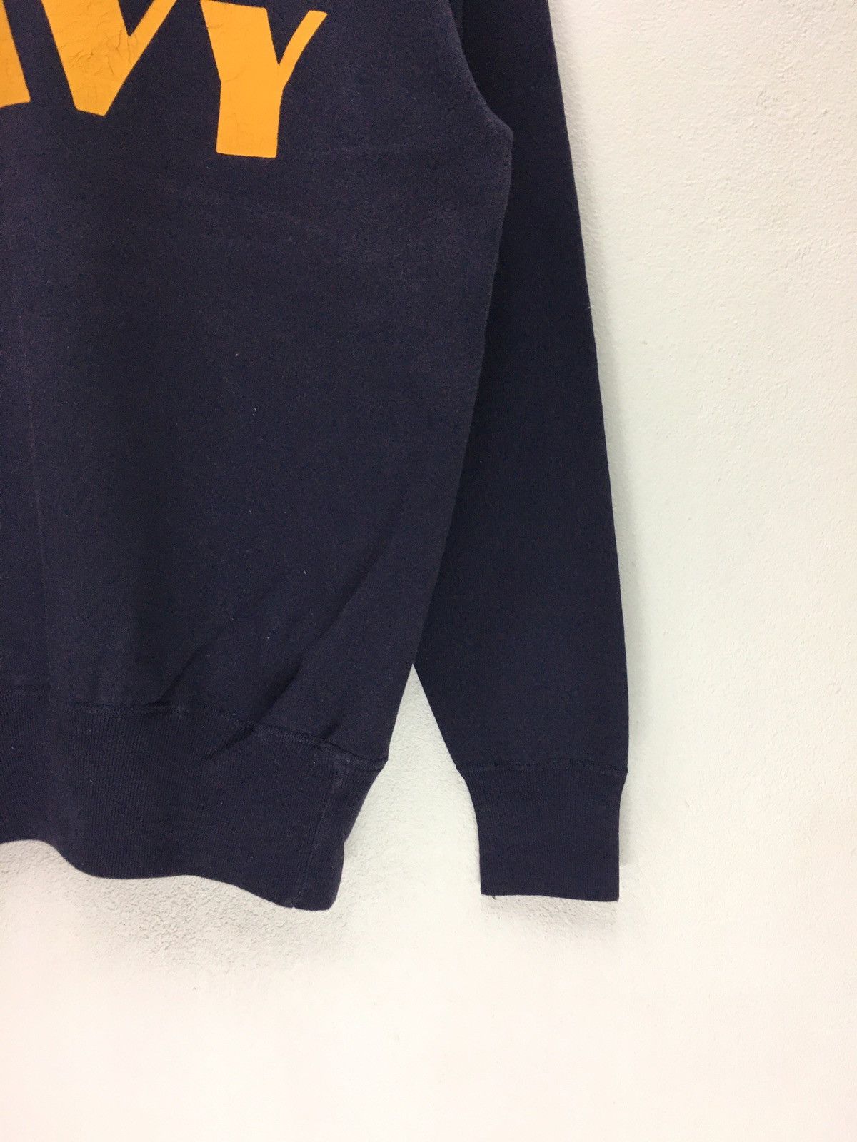 Vintage × Warehouse Warehouse Navy Army Military Design Sweatshirt Size US M / EU 48-50 / 2 - 4 Thumbnail