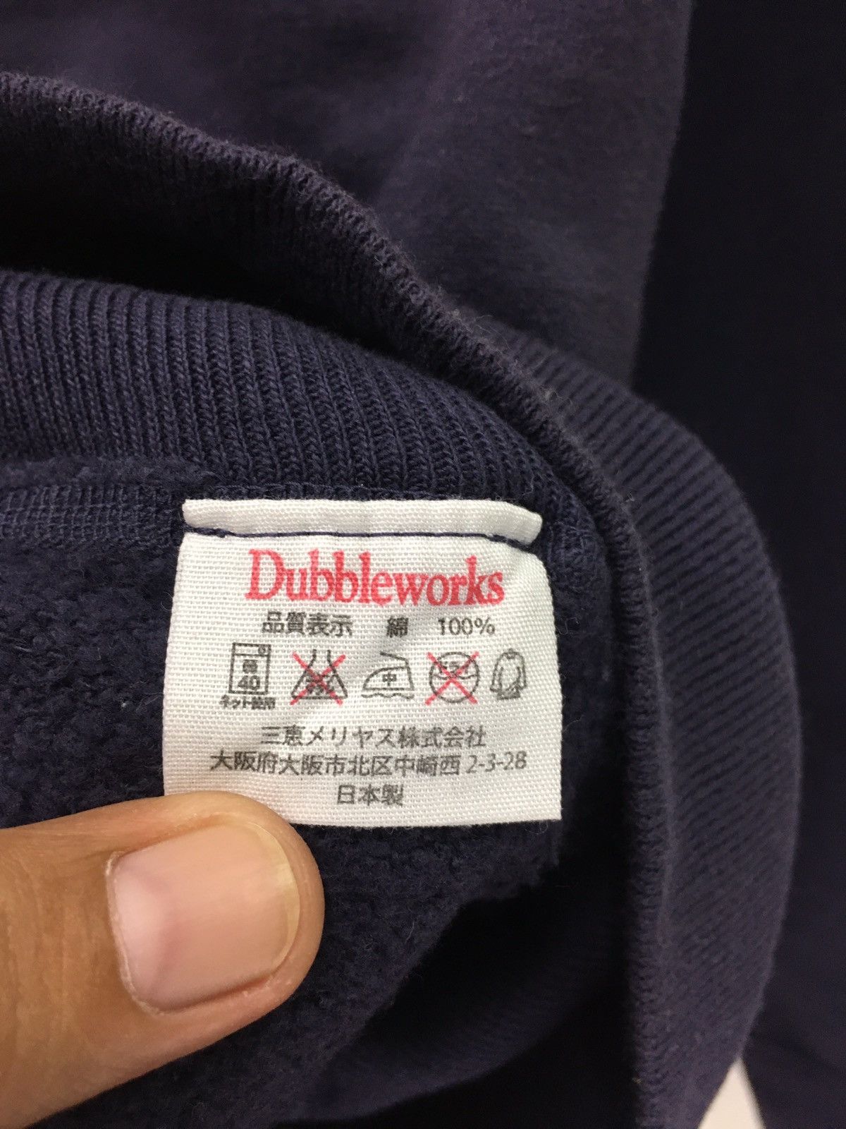 Vintage × Warehouse Warehouse Navy Army Military Design Sweatshirt Size US M / EU 48-50 / 2 - 7 Thumbnail